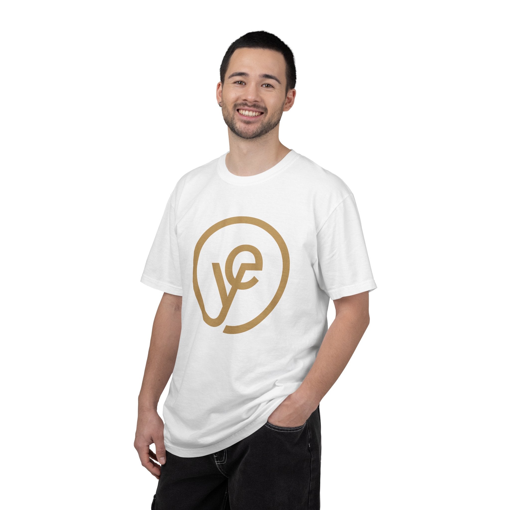 Logo T-Shirt — Minimal Gold 'yf' Circle Tee