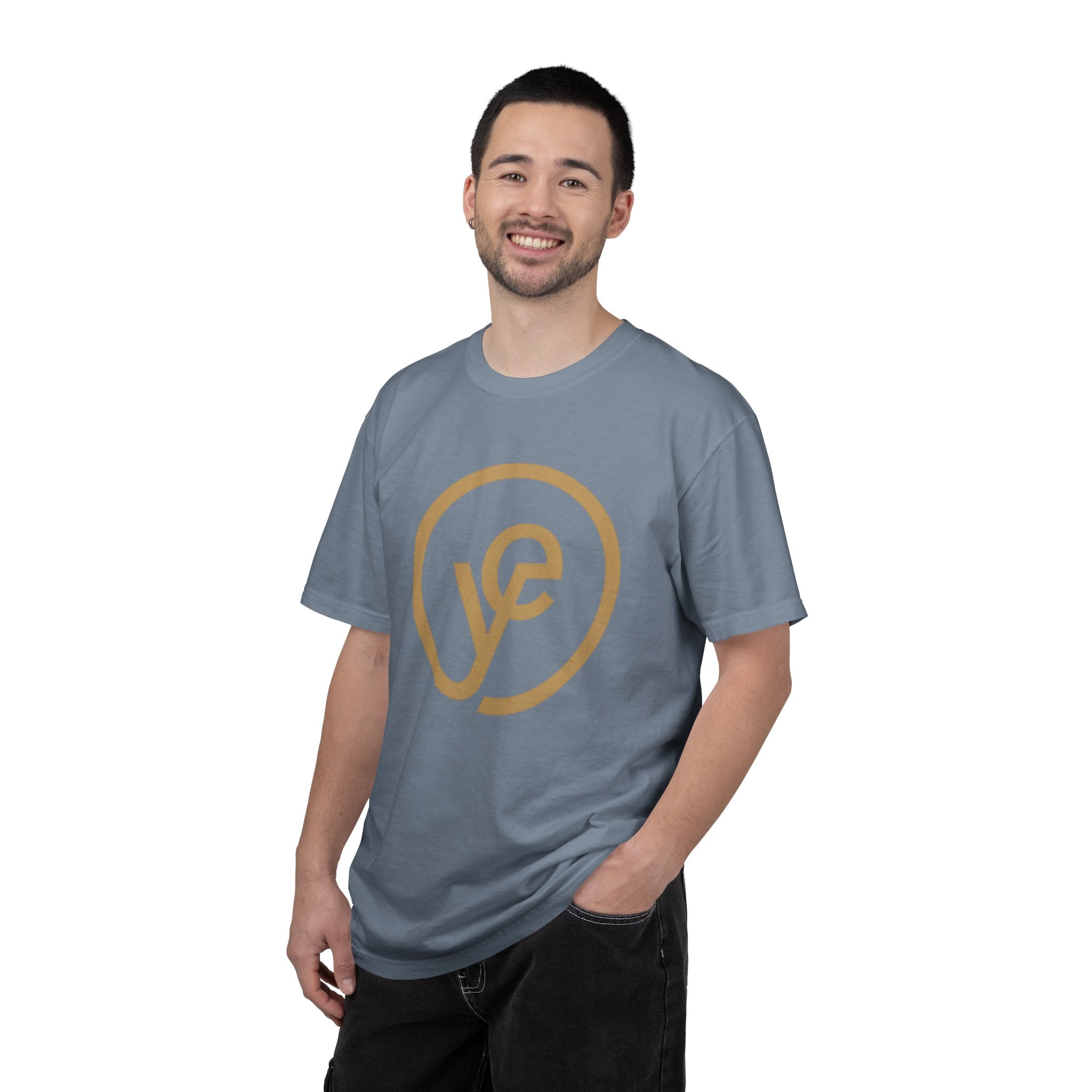 Logo T-Shirt — Minimal Gold 'yf' Circle Tee