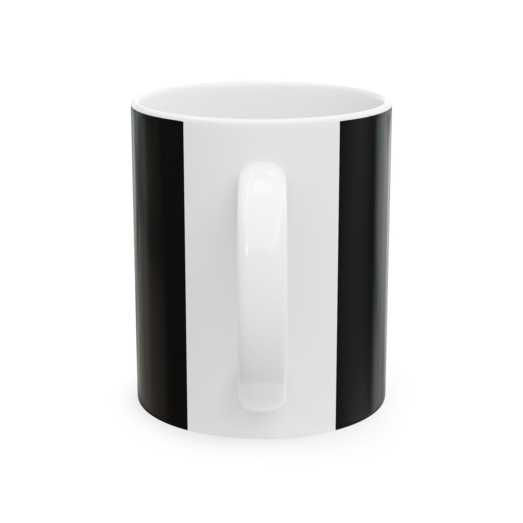 Yoduvh Essentials Black Logo Ceramic Mug (11oz & 15oz)