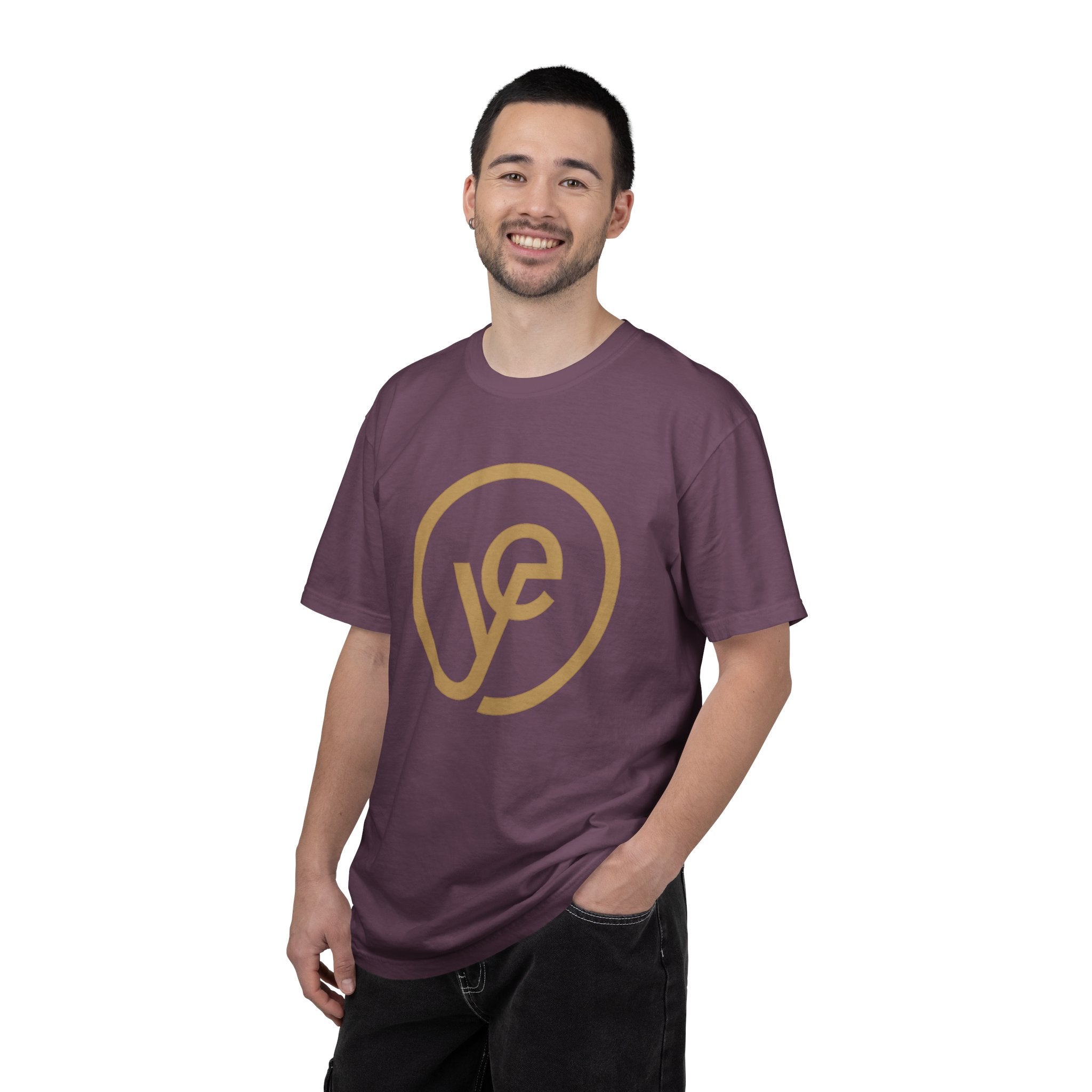 Logo T-Shirt — Minimal Gold 'yf' Circle Tee