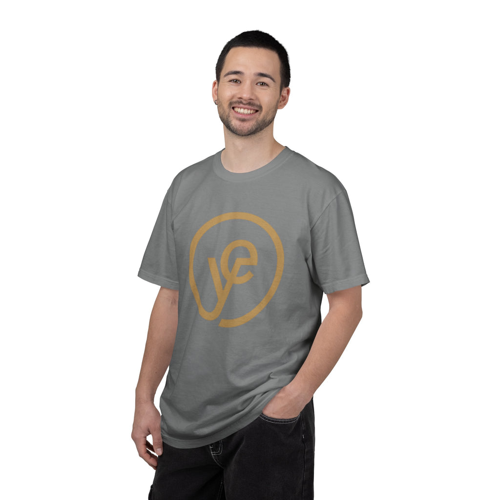 Logo T-Shirt — Minimal Gold 'yf' Circle Tee