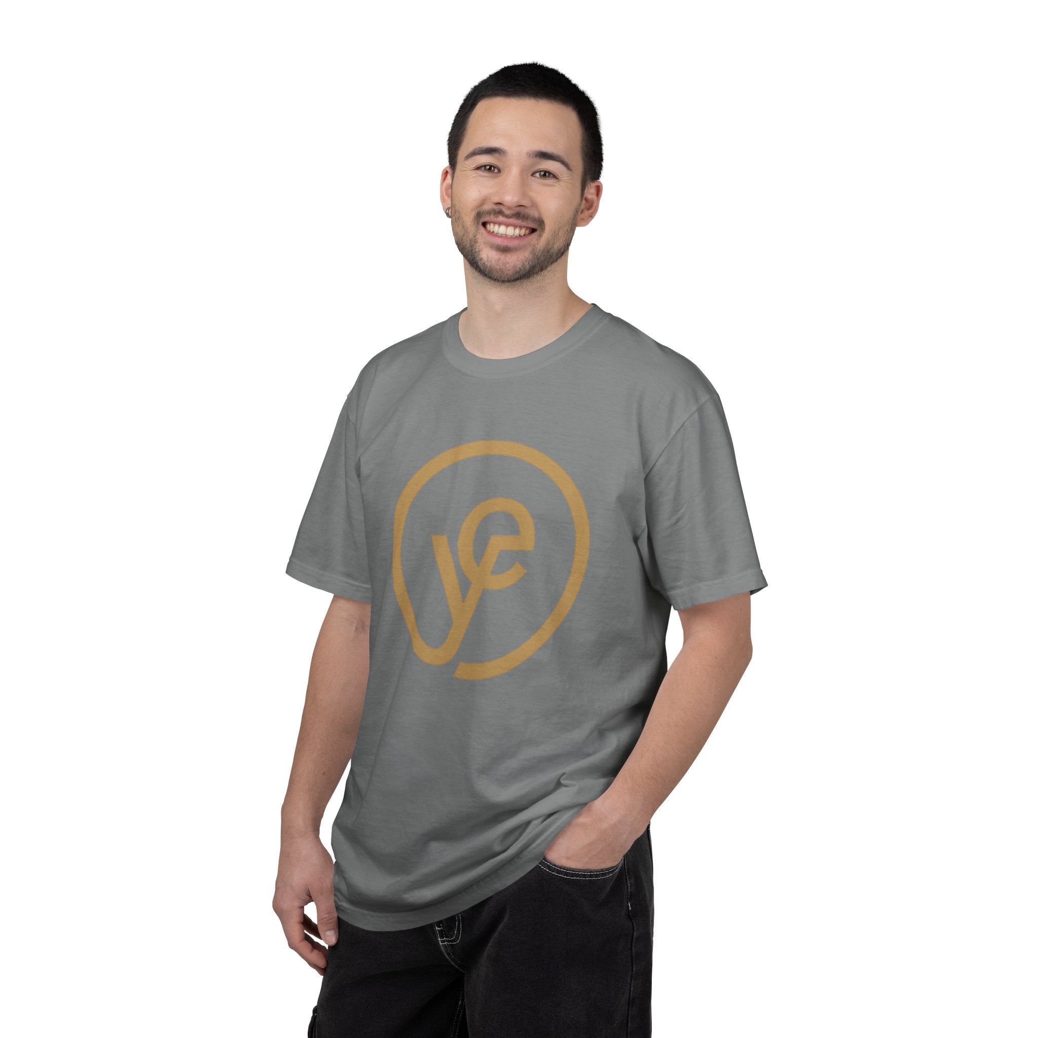 Logo T-Shirt — Minimal Gold 'yf' Circle Tee