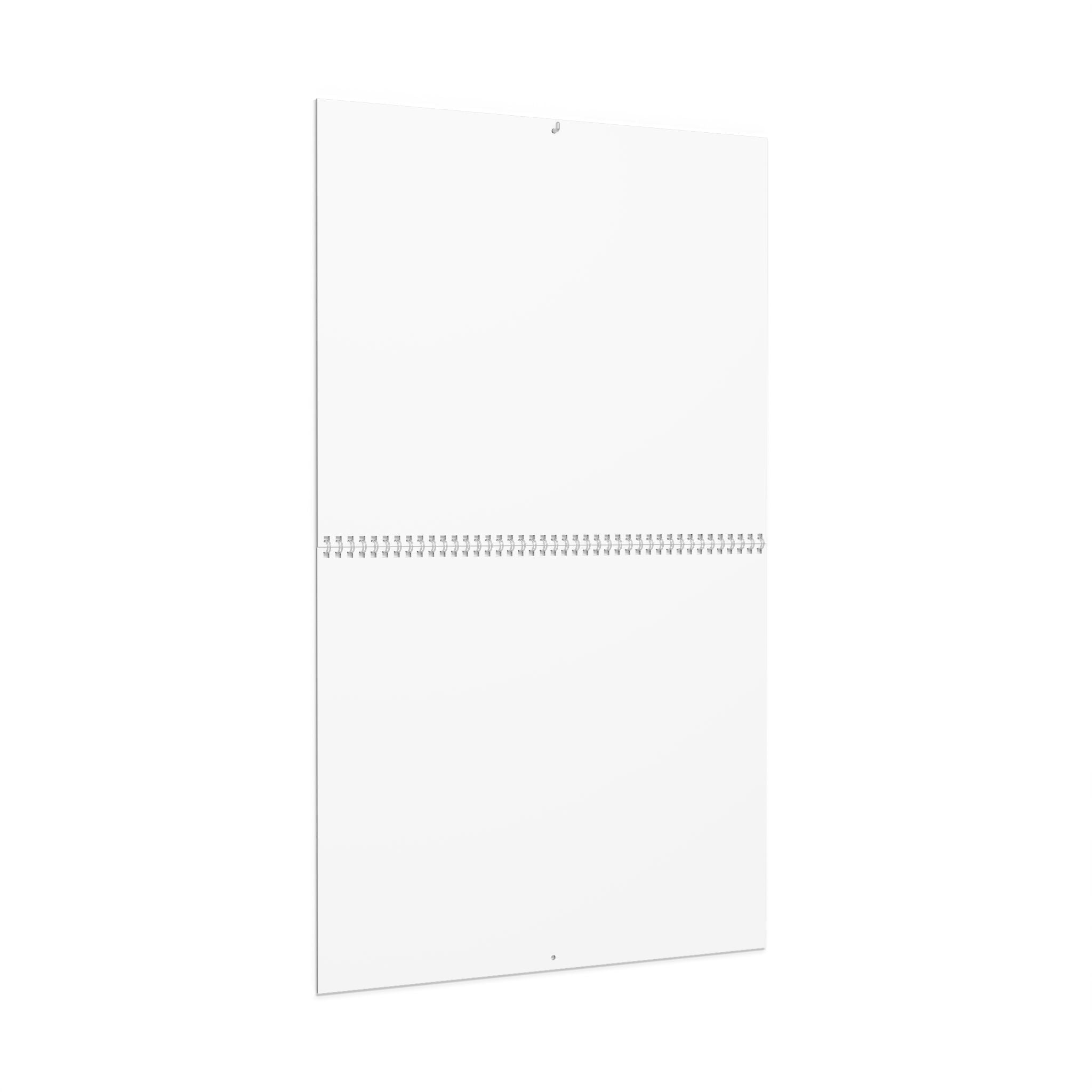 Blank Wall Calendar — Minimalist Monthly Planner (Customizable, 12-Month)