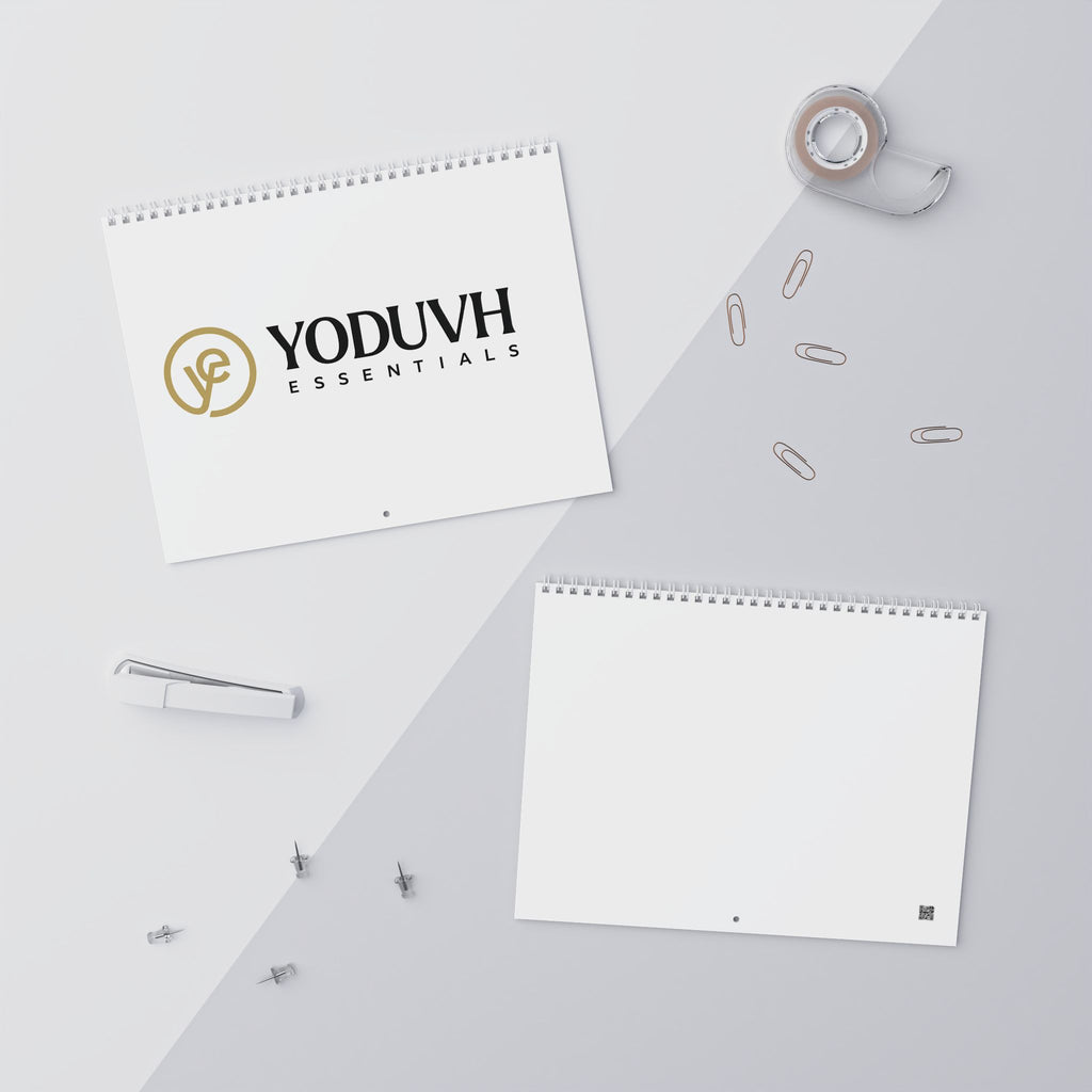 Blank Wall Calendar — Minimalist Monthly Planner (Customizable, 12-Month)