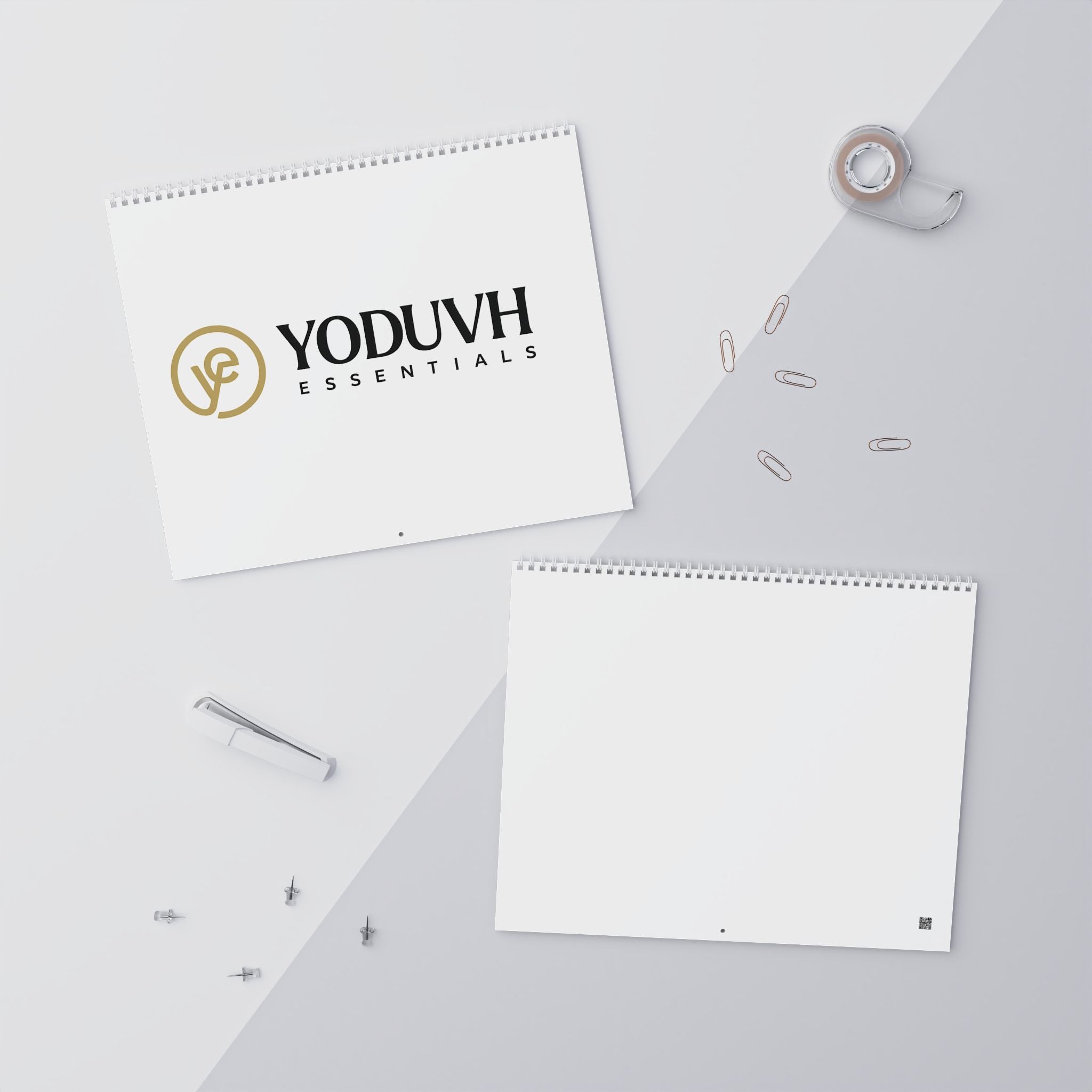 Blank Wall Calendar — Minimalist Monthly Planner (Customizable, 12-Month)