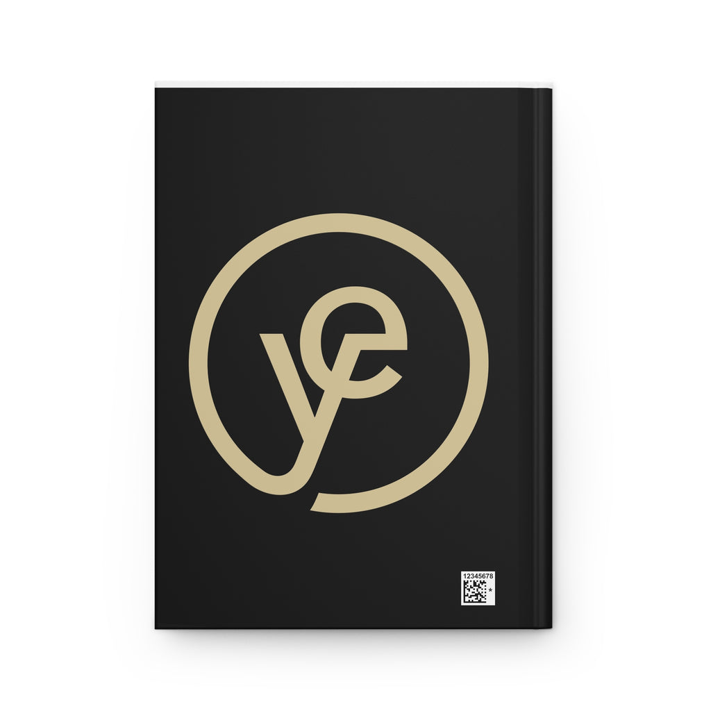Hardcover Journal — YODUVH Essentials Logo Notebook (Matte Black)