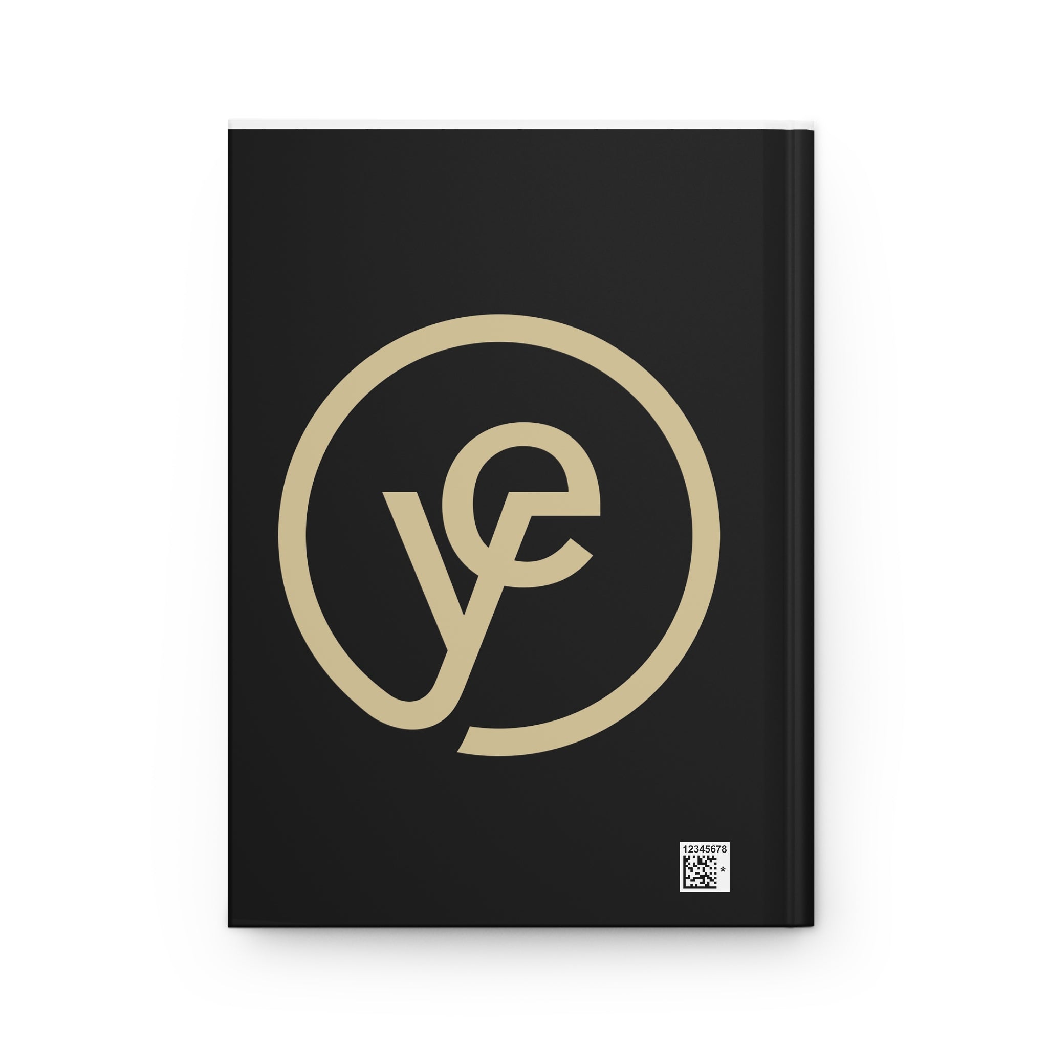 Hardcover Journal — YODUVH Essentials Logo Notebook (Matte Black)