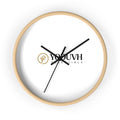 Minimalist Gold Monogram Wall Clock — Modern Circle Initial Design