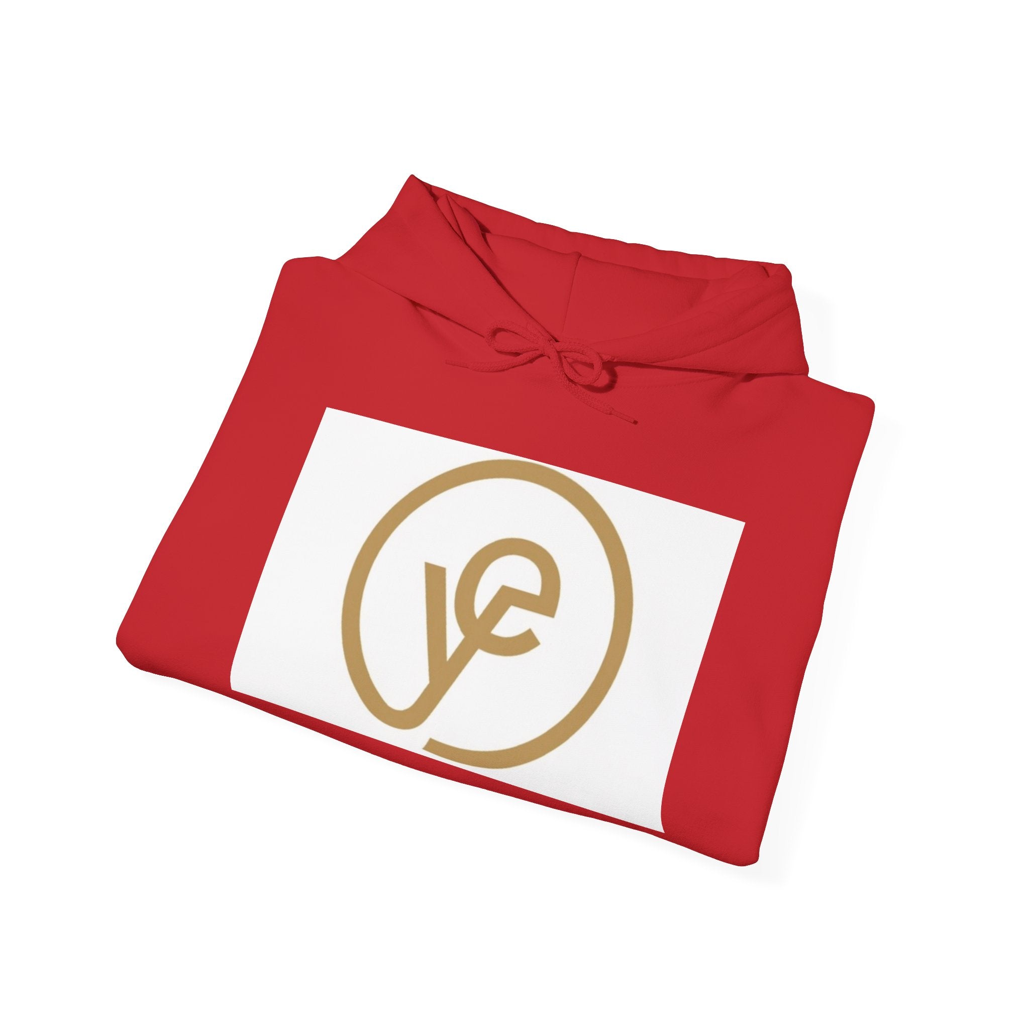 Yoduvh Essentials Logo Hoodie — Minimal Gold Emblem Pullover