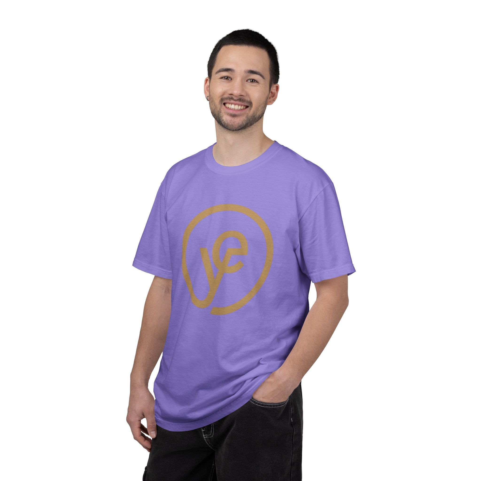 Logo T-Shirt — Minimal Gold 'yf' Circle Tee