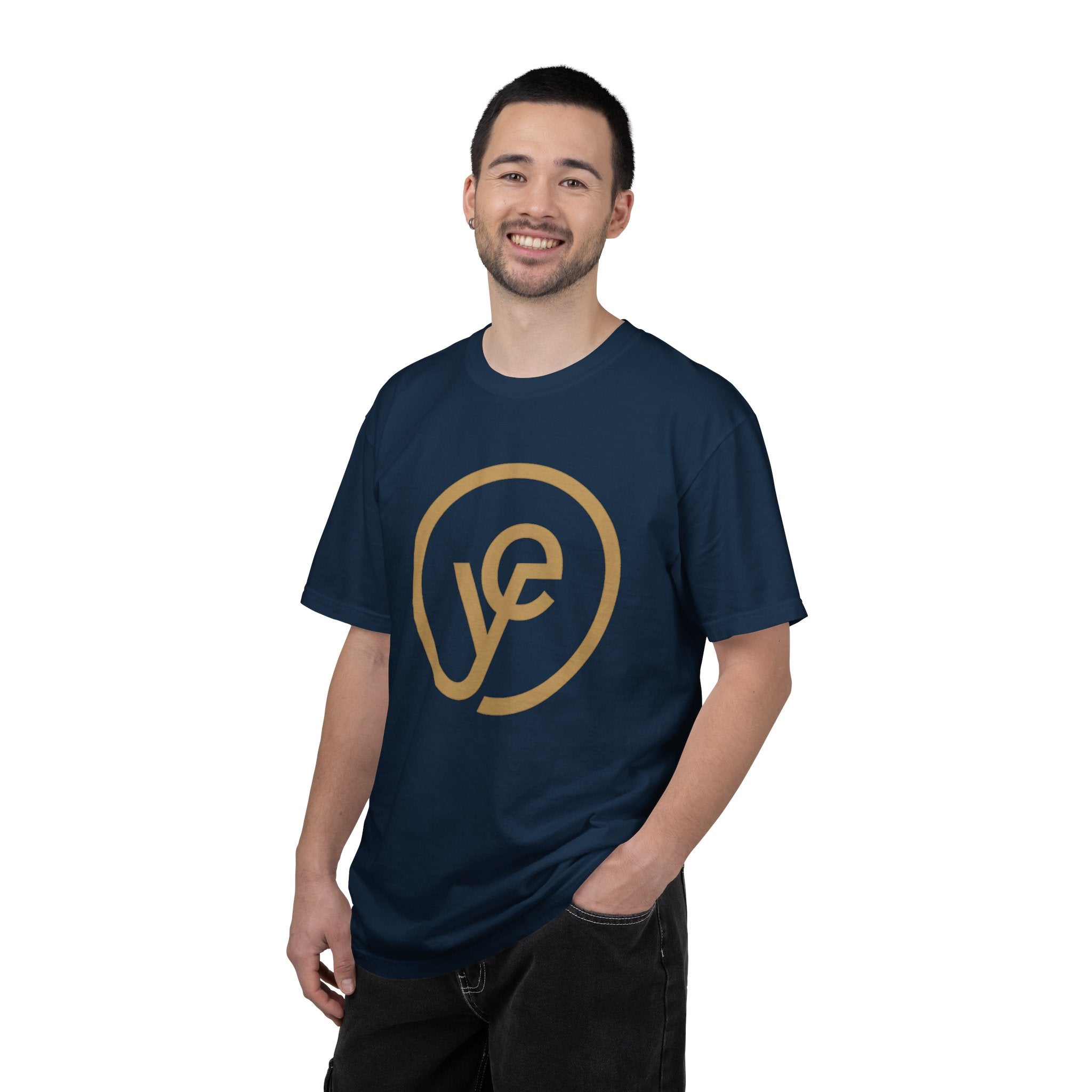 Logo T-Shirt — Minimal Gold 'yf' Circle Tee