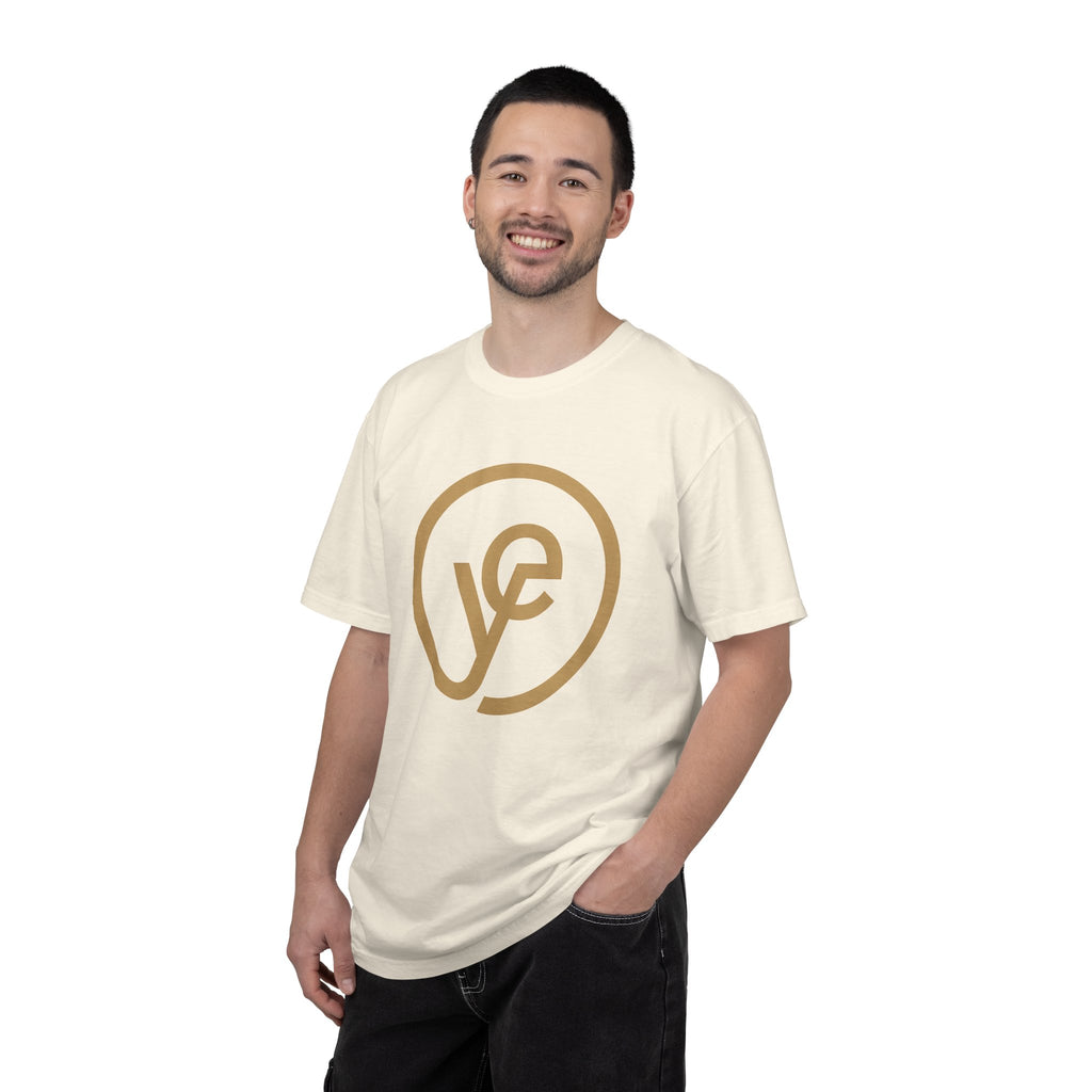 Logo T-Shirt — Minimal Gold 'yf' Circle Tee