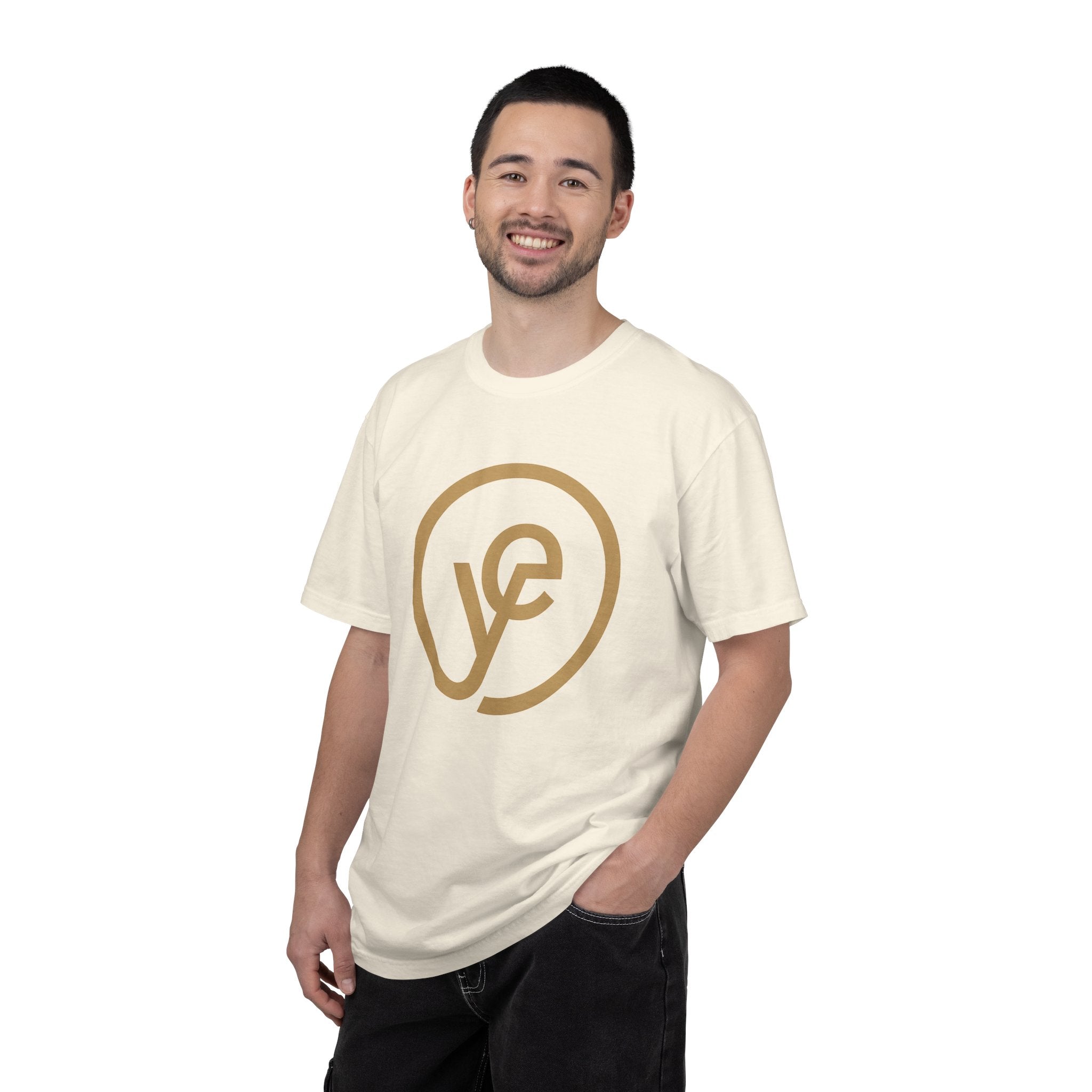 Logo T-Shirt — Minimal Gold 'yf' Circle Tee