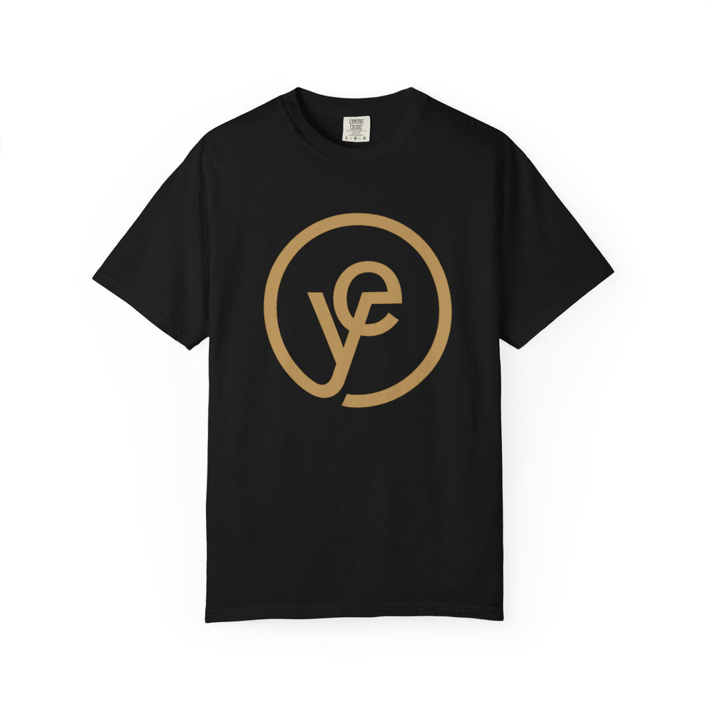 Logo T-Shirt — Minimal Gold 'yf' Circle Tee