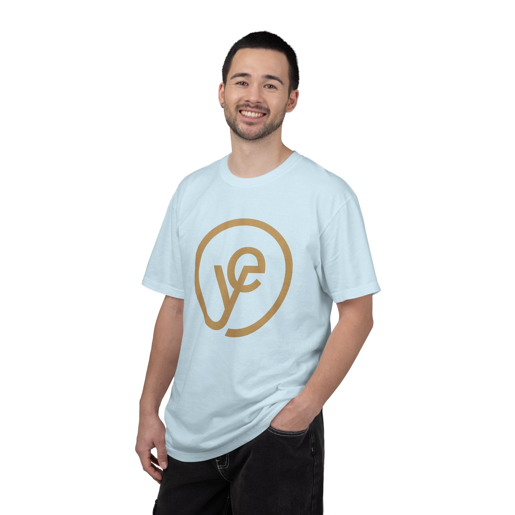 Logo T-Shirt — Minimal Gold 'yf' Circle Tee