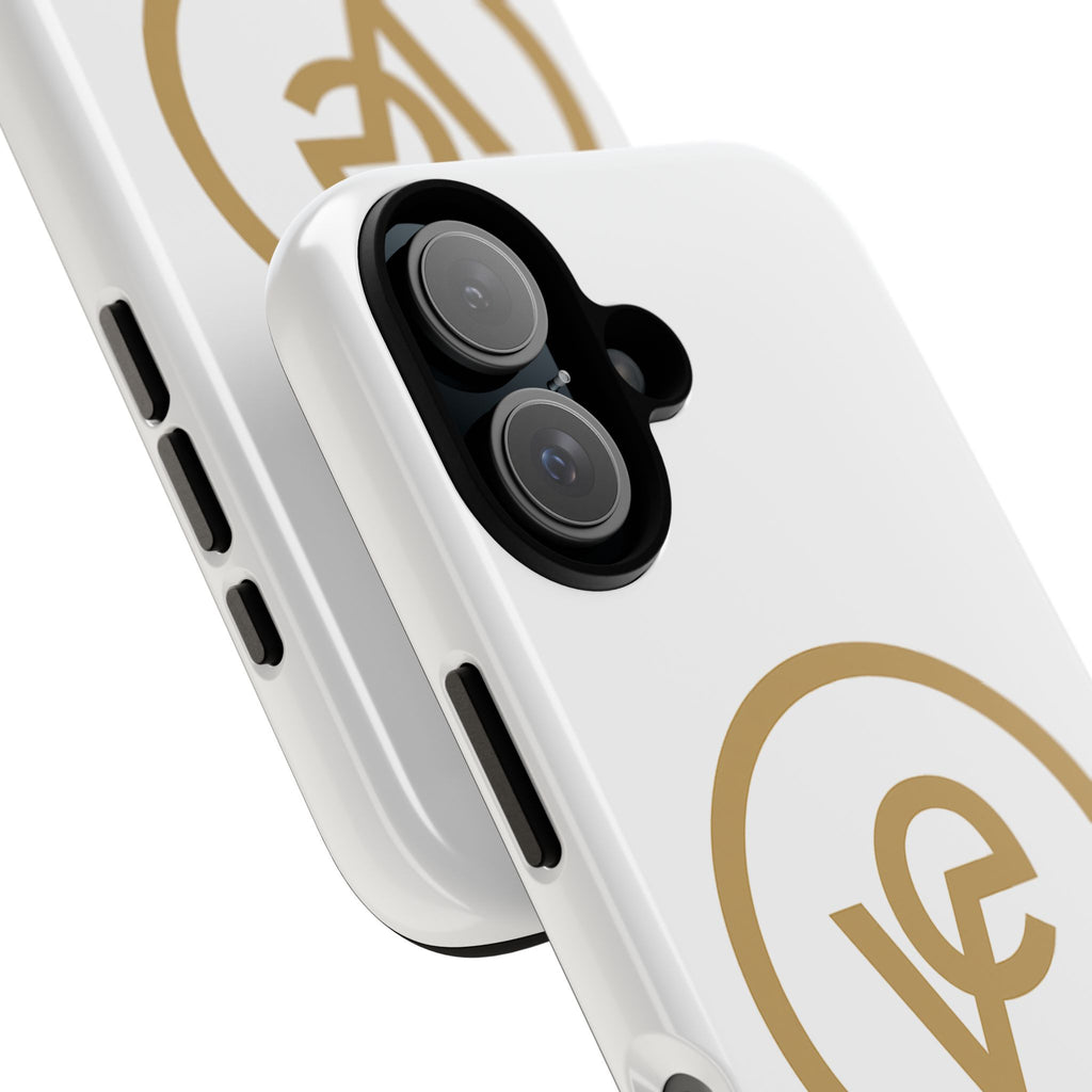 Gold Monogram Tough Phone Case — Sleek Protective iPhone Cover