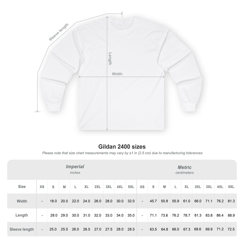 Long Sleeve Tee — Gold Circle Monogram "VF" Minimal Logo