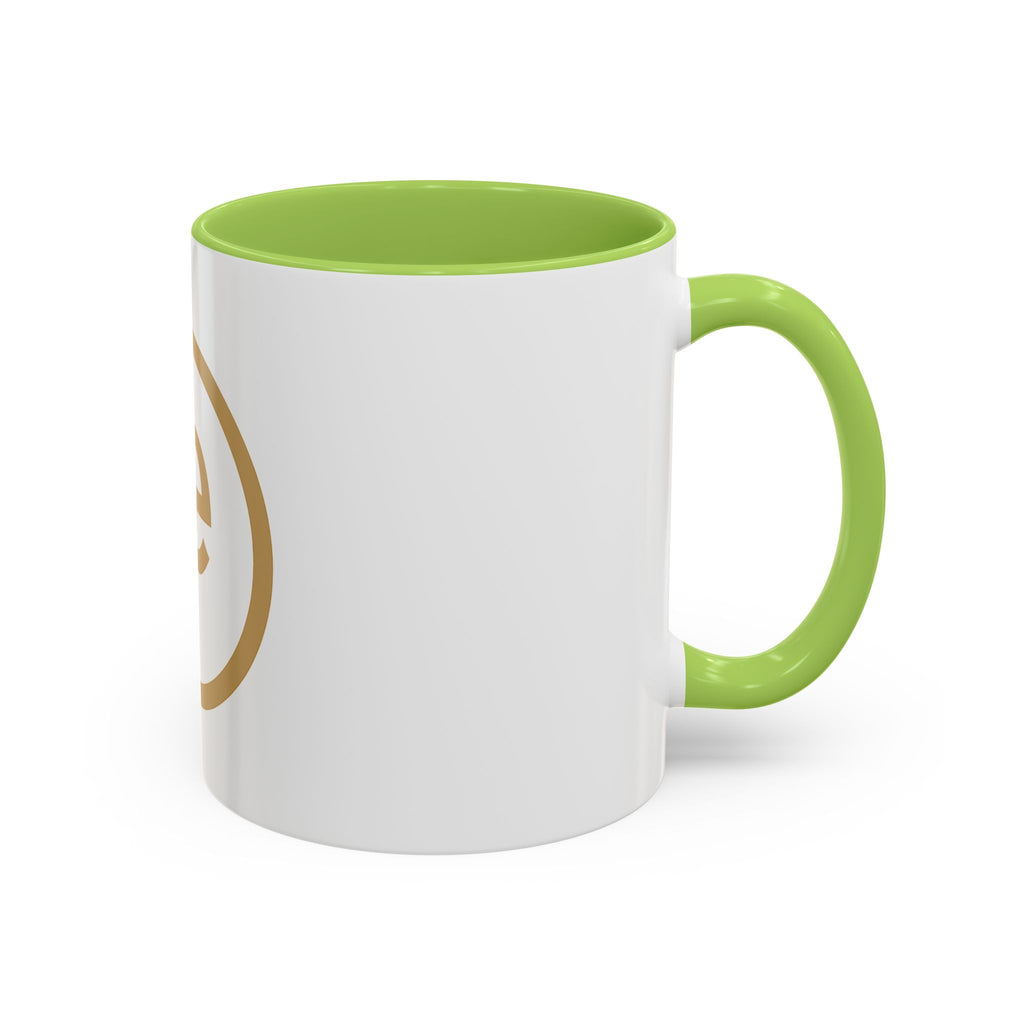 Gold Monogram Accent Coffee Mug — Elegant 've' Logo Ceramic Mug (11/15oz)