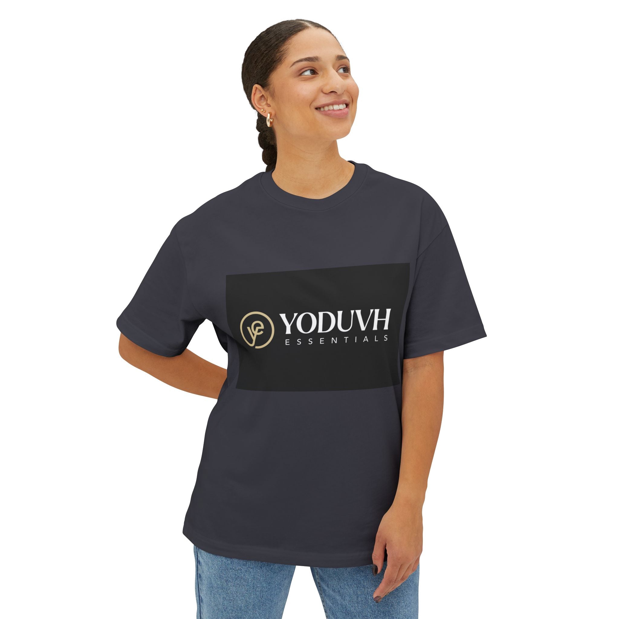T-Shirt — YODUVH Essentials Logo Boxy Tee