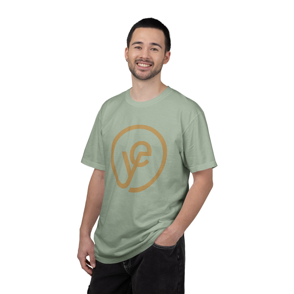 Logo T-Shirt — Minimal Gold 'yf' Circle Tee