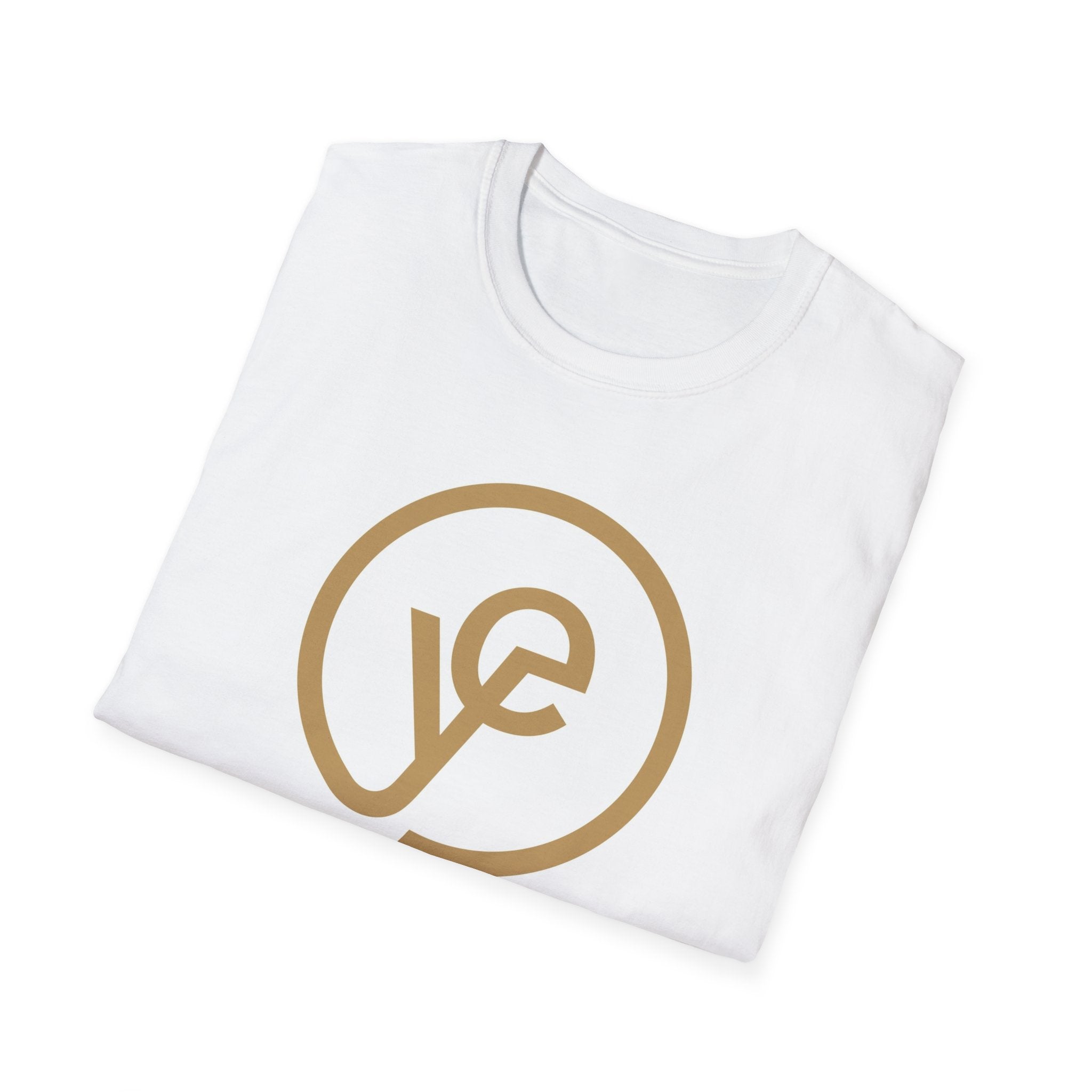 Logo Circle T-Shirt — Minimal Gold Monogram Tee