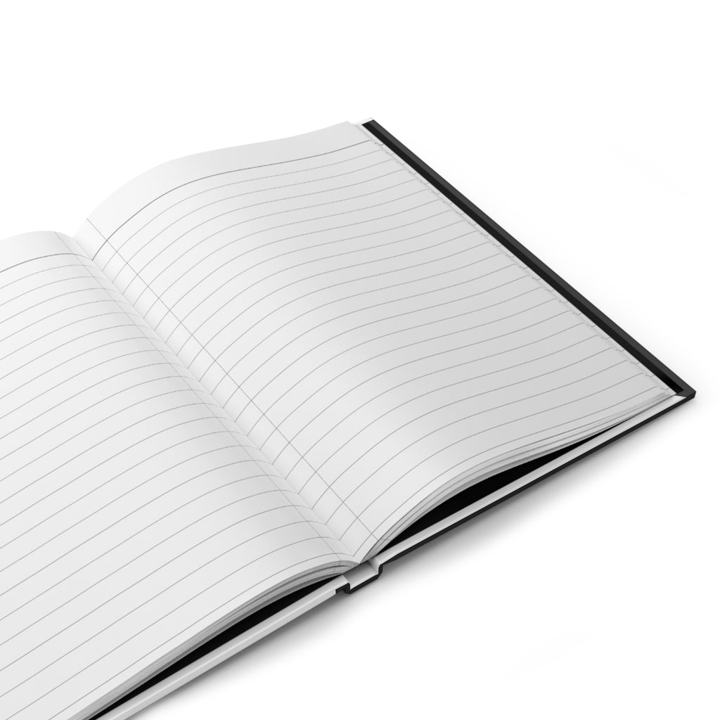 Hardcover Journal — YODUVH Essentials Logo Notebook (Matte Black)