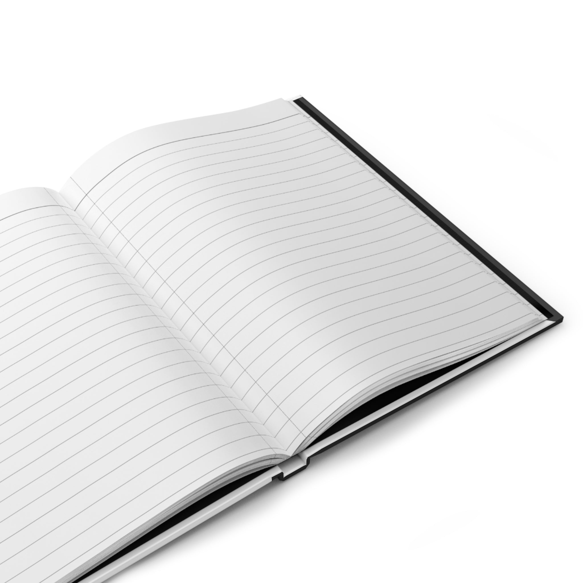 Hardcover Journal — YODUVH Essentials Logo Notebook (Matte Black)