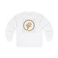 Long Sleeve Tee — Gold Circle Monogram "VF" Minimal Logo