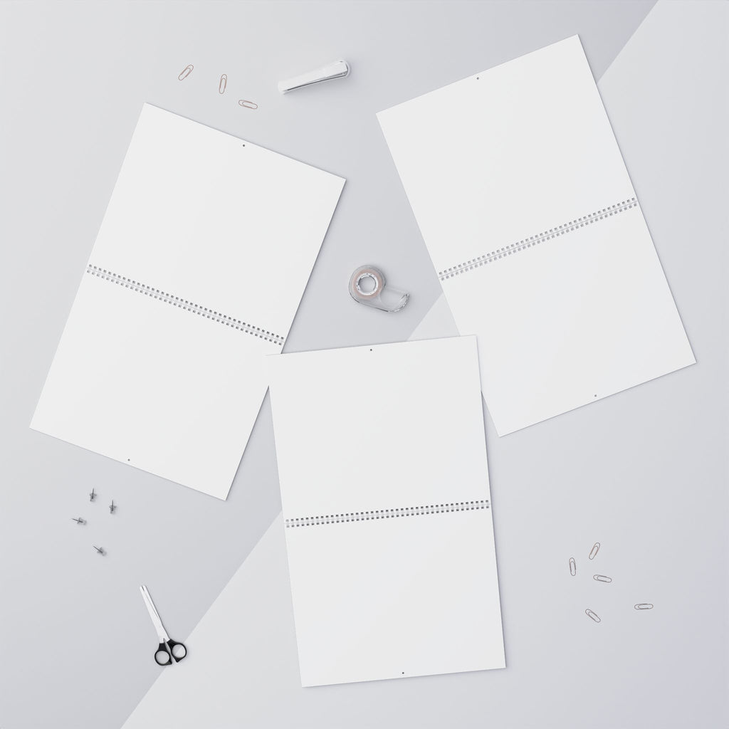 Blank Wall Calendar — Minimalist Monthly Planner (Customizable, 12-Month)