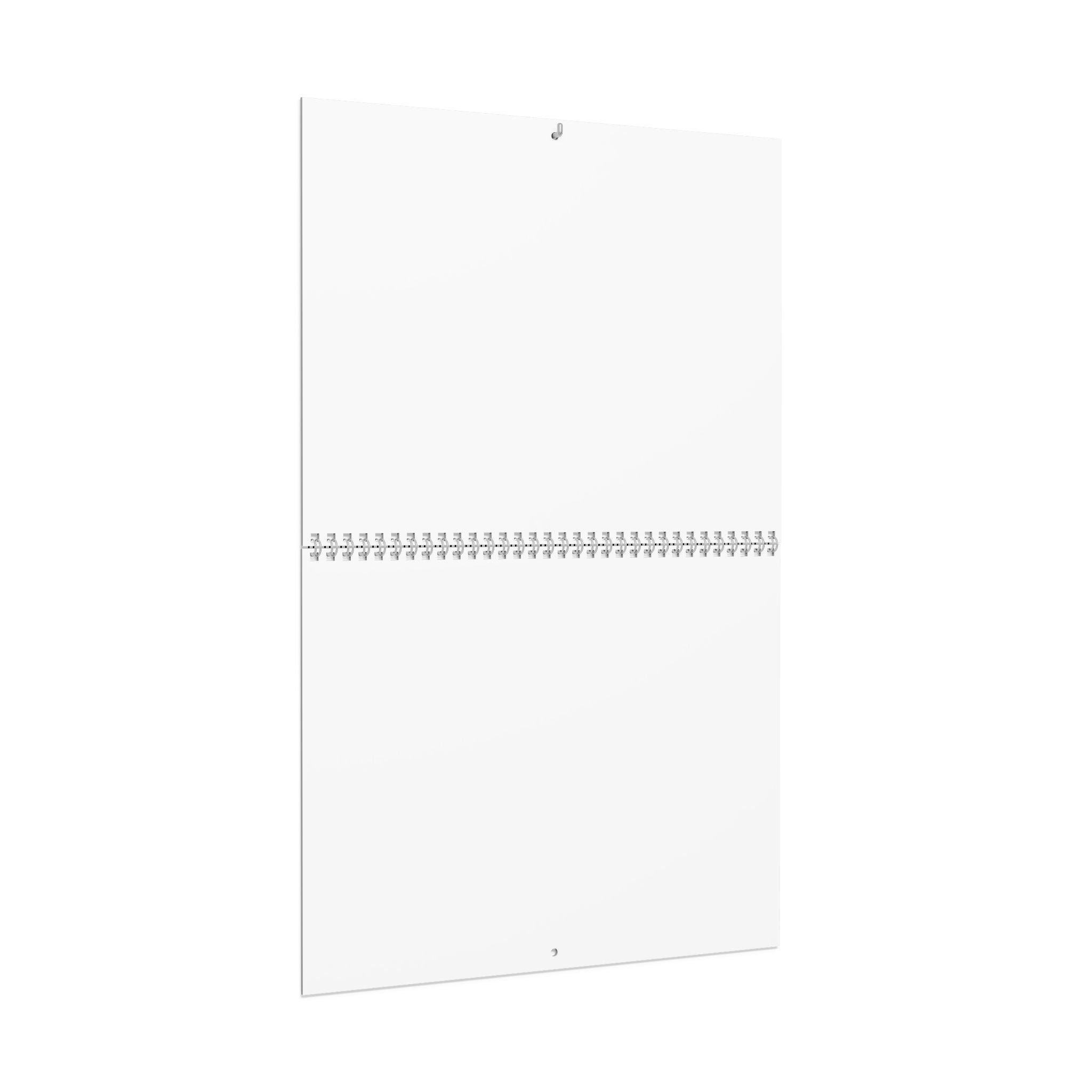 Blank Wall Calendar — Minimalist Monthly Planner (Customizable, 12-Month)