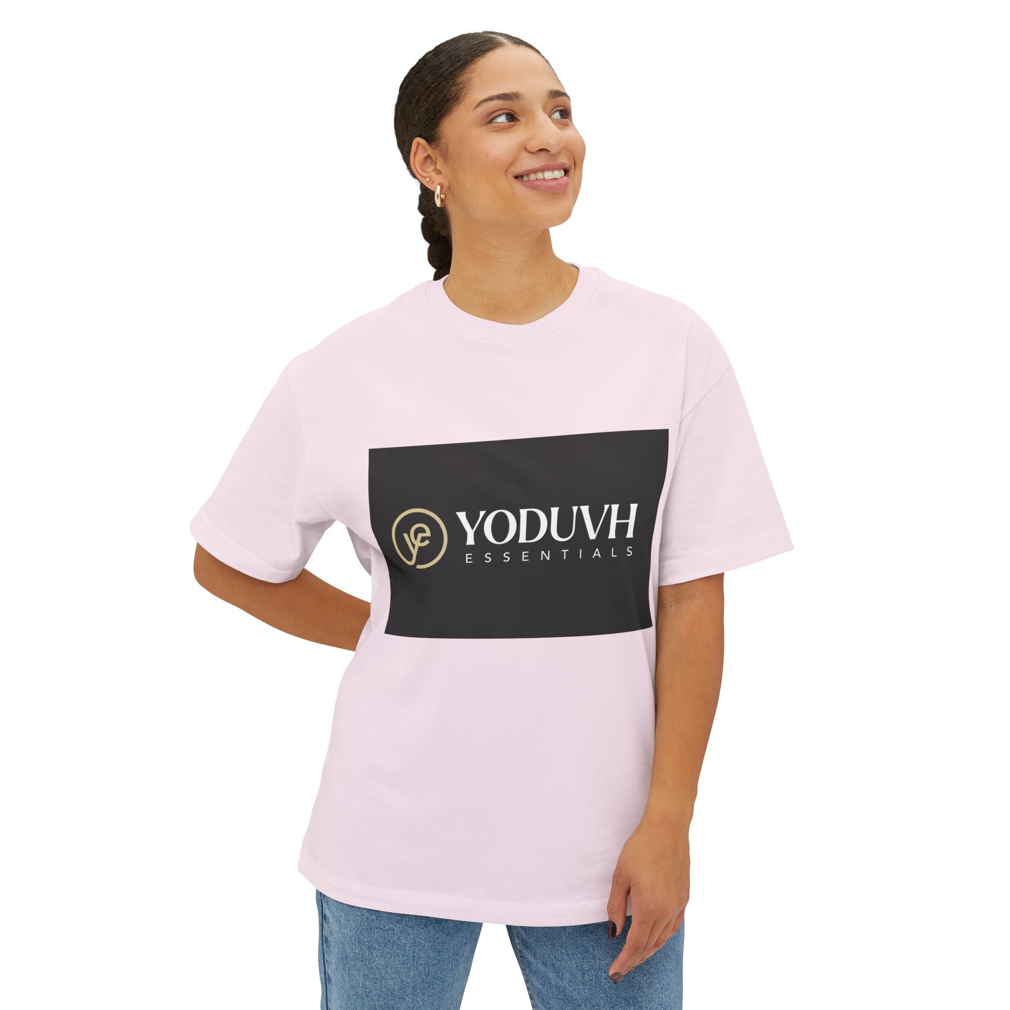 T-Shirt — YODUVH Essentials Logo Boxy Tee