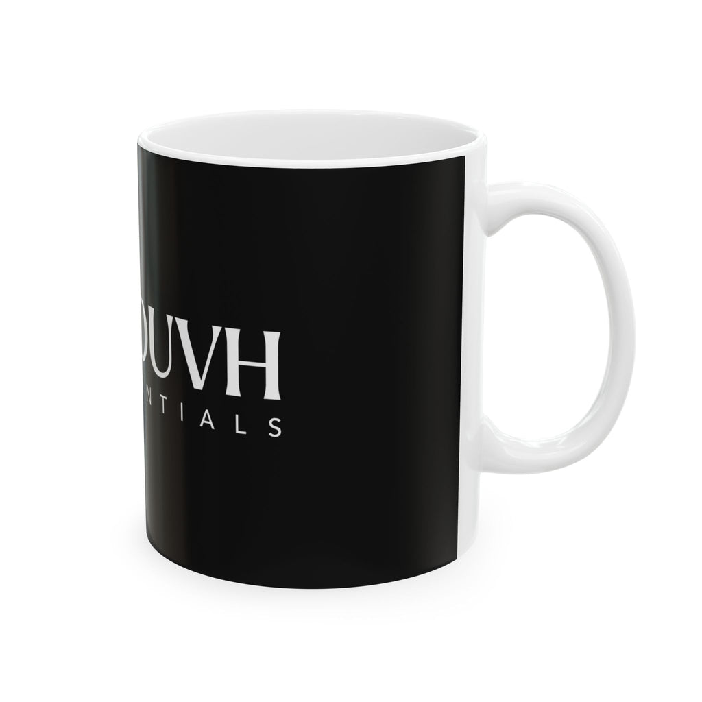 Yoduvh Essentials Black Logo Ceramic Mug (11oz & 15oz)