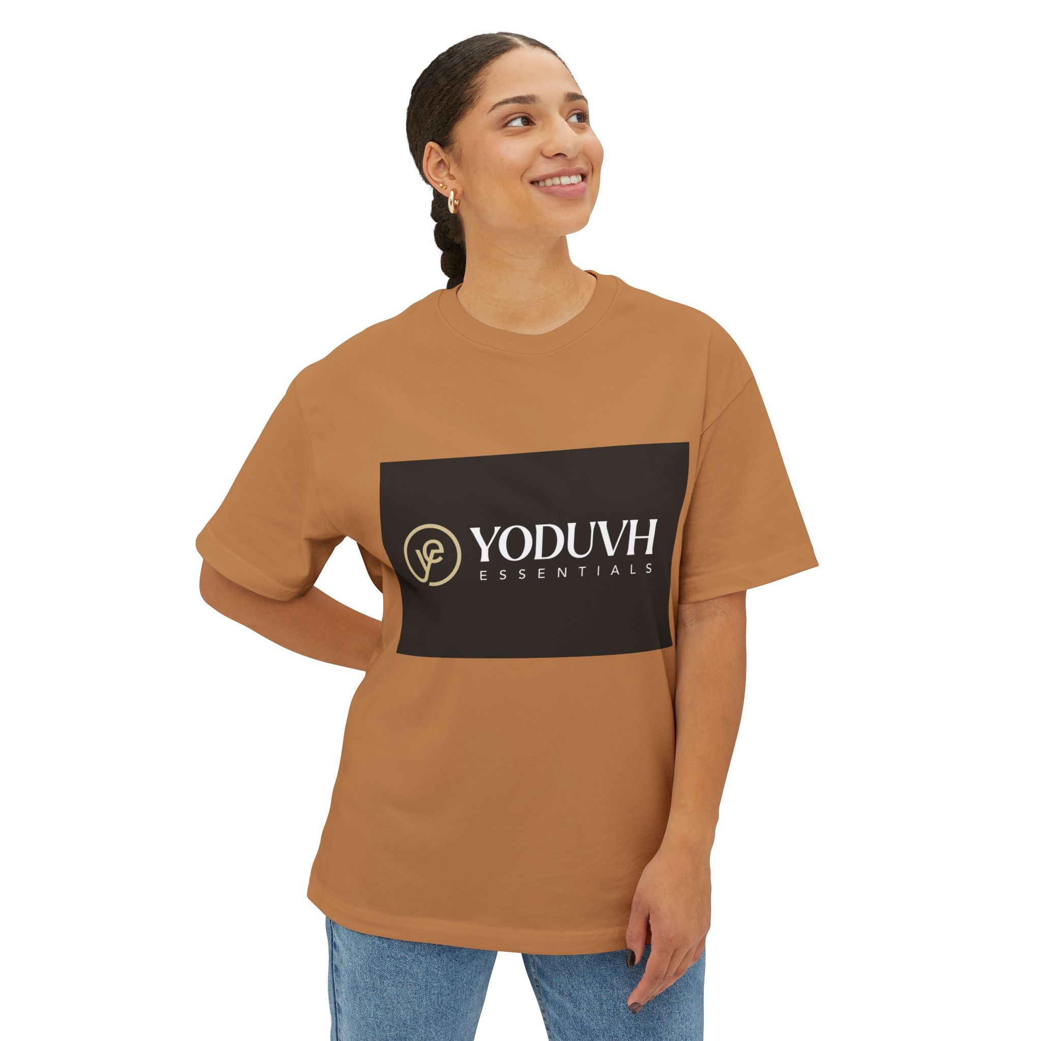 T-Shirt — YODUVH Essentials Logo Boxy Tee