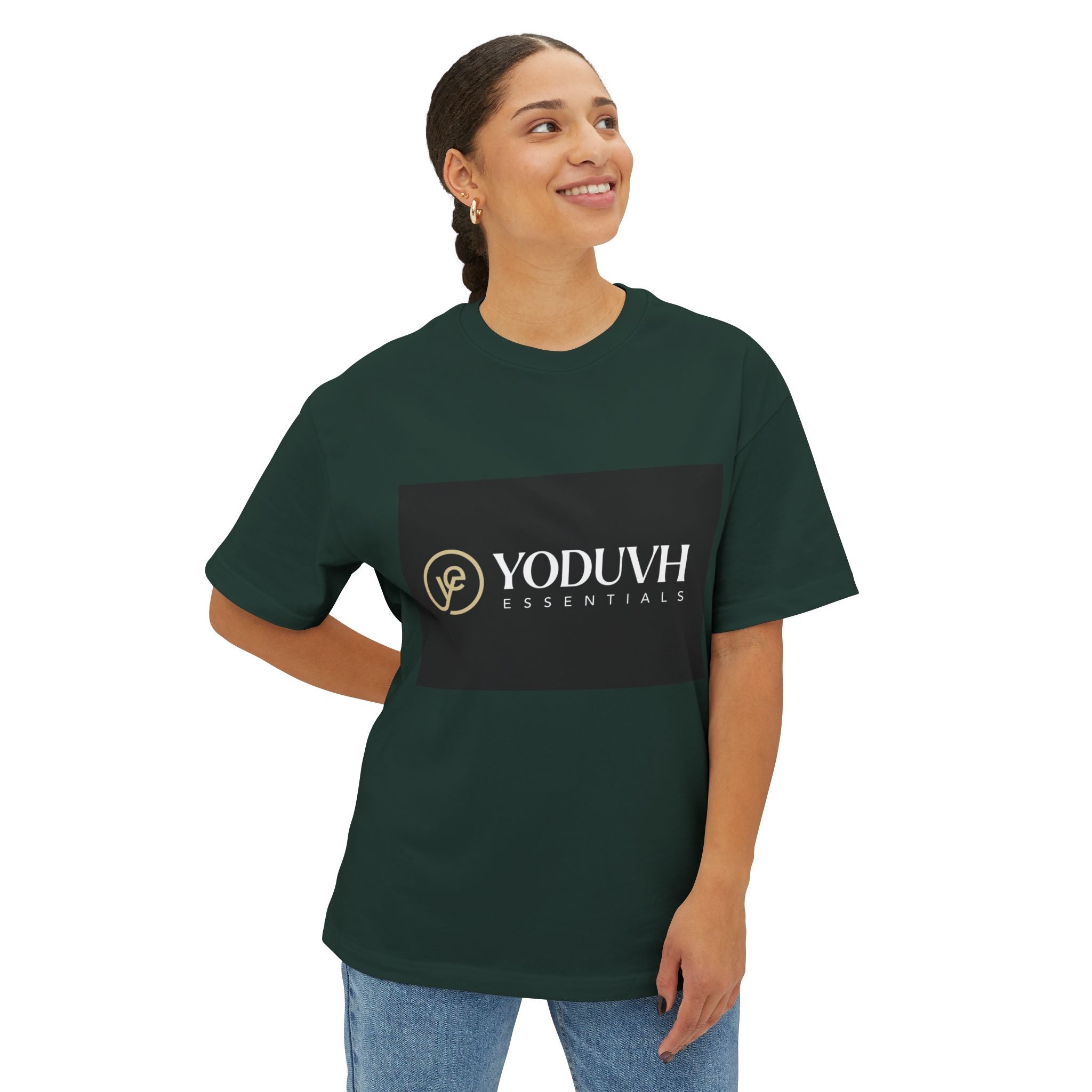 T-Shirt — YODUVH Essentials Logo Boxy Tee