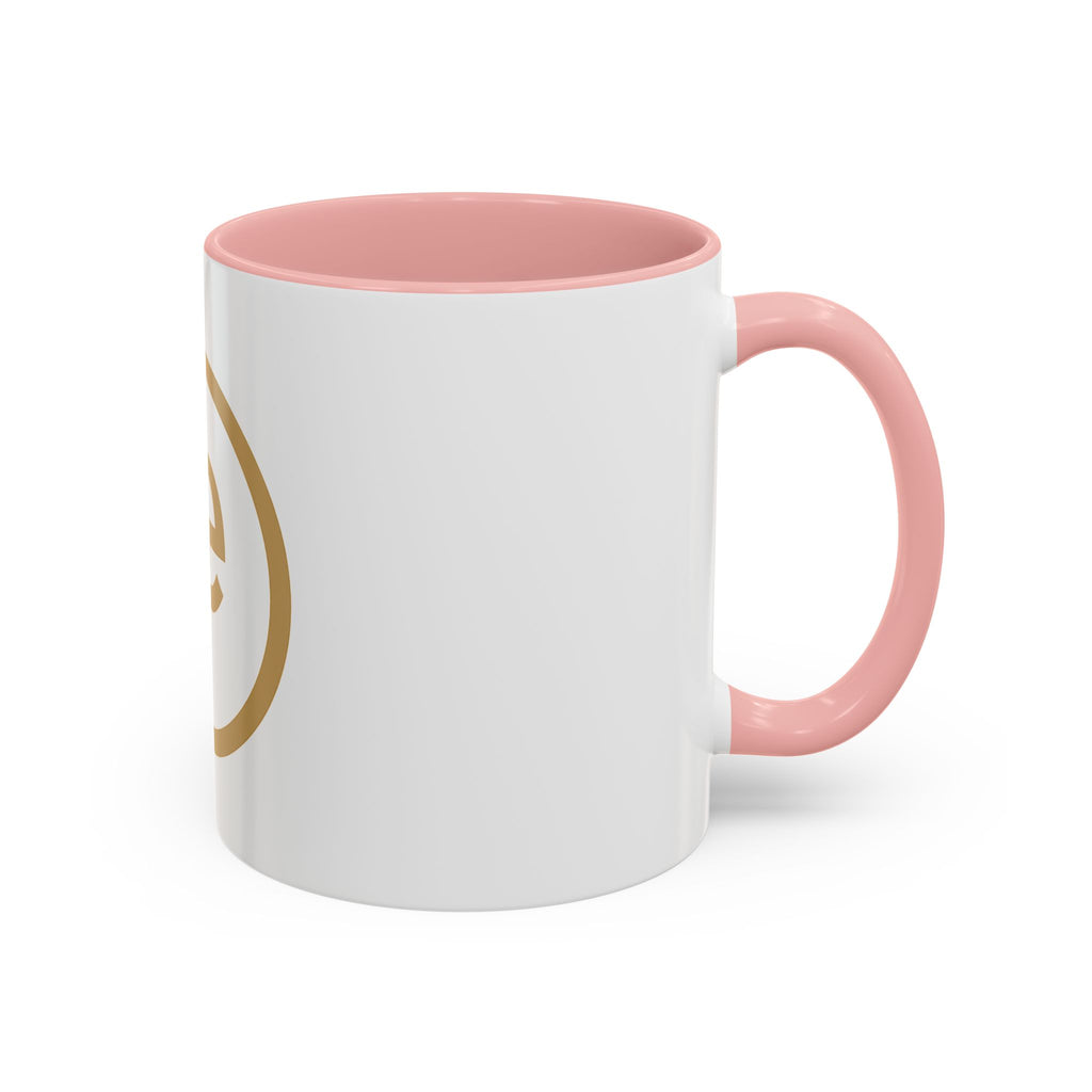 Gold Monogram Accent Coffee Mug — Elegant 've' Logo Ceramic Mug (11/15oz)