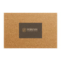Coir Doormat with Minimal Leaf Logo — Durable Non-Slip Welcome Mat