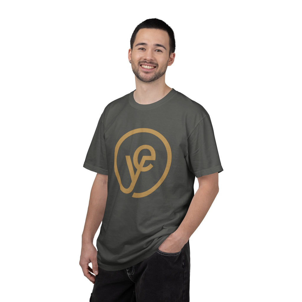 Logo T-Shirt — Minimal Gold 'yf' Circle Tee