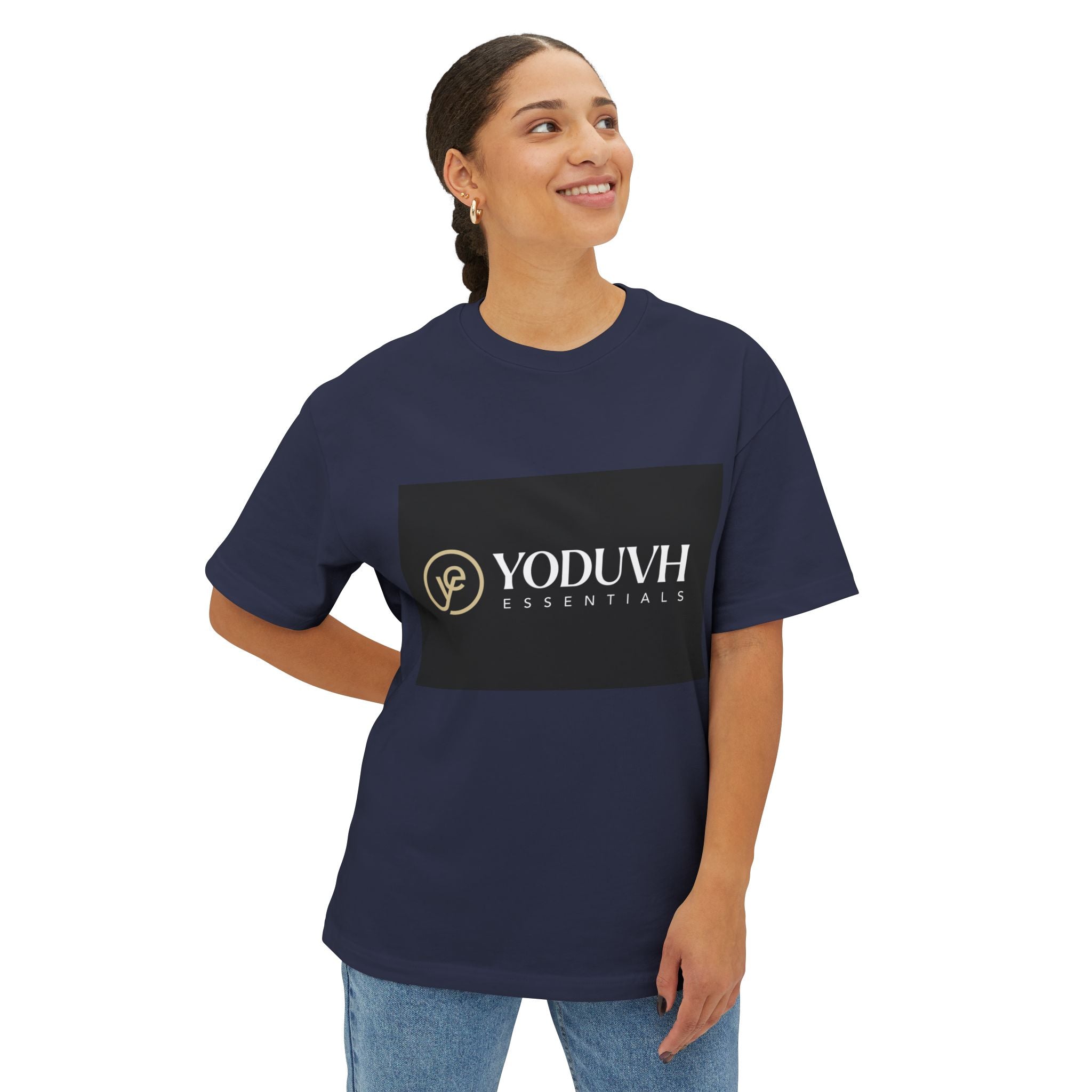 T-Shirt — YODUVH Essentials Logo Boxy Tee