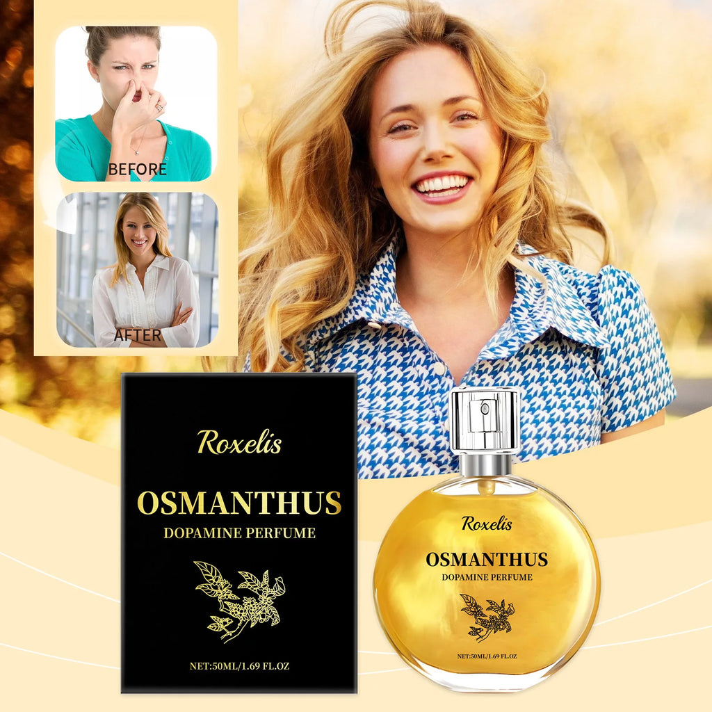 Roxelis Osmanthus Gold Plated Perfume Lasting Fragrance Natural Fresh Moisturizing Charm Lingering Fragrance Fine Perfume Spray