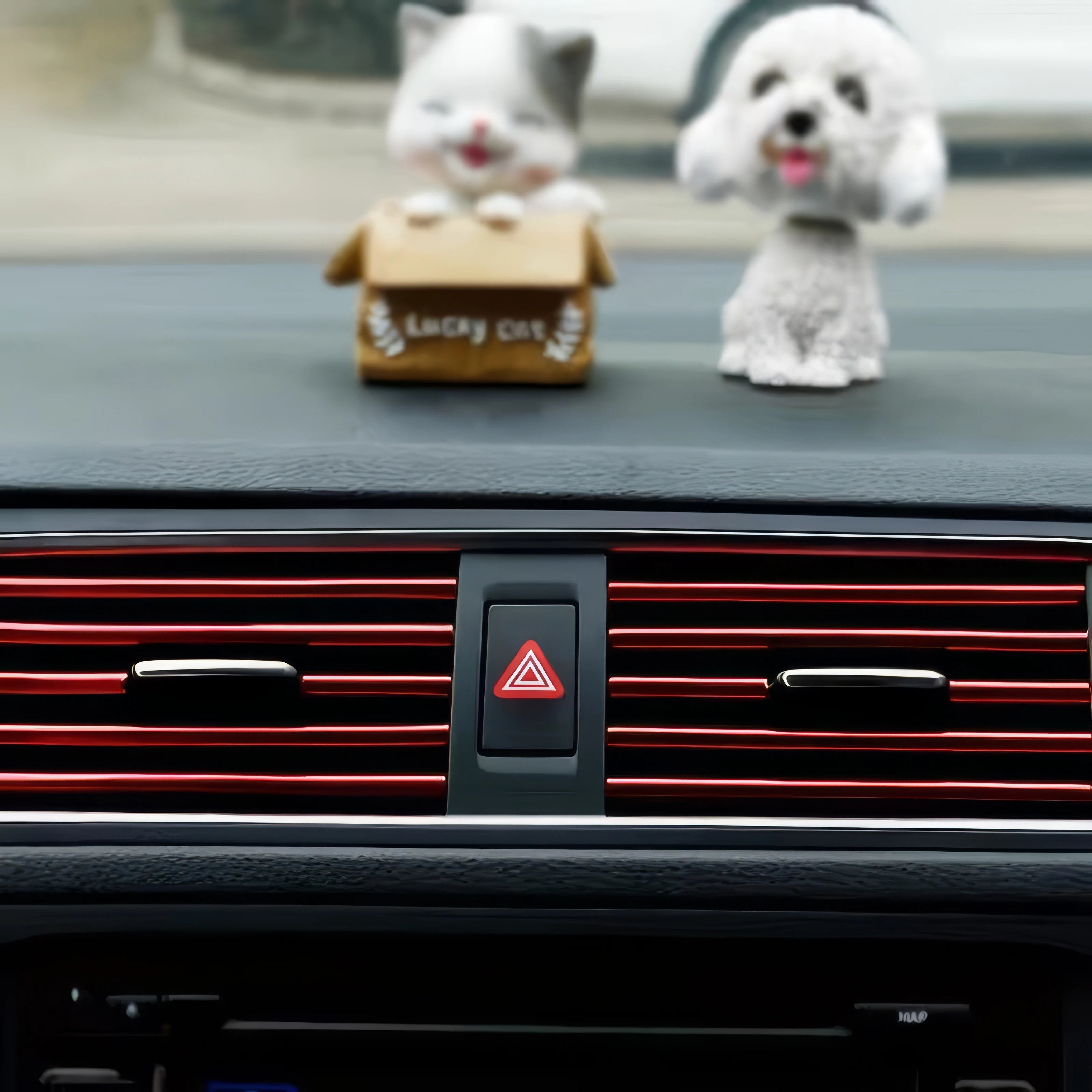 10/20 Decorative Strips in Red, Bendable, Tool Free, Suitable for Small Cars and Car Air Conditioning Vents