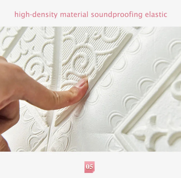 5-20Pcs 35*35cm Ceiling Wallpaper 3D Brick Waterproof Wall Stickers Foam Wall Paper Self-Adhesive Home Decor