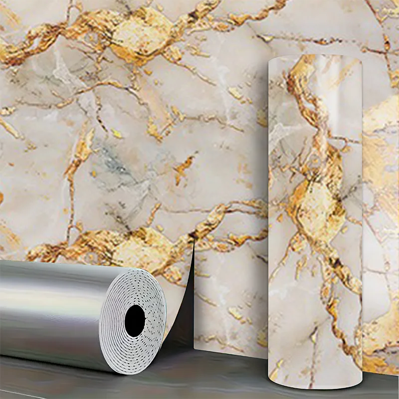 1 roll of self-adhesive imitation ceramic tile waterproof PVC wall sticker for bedroom and living room decoration wallpaper