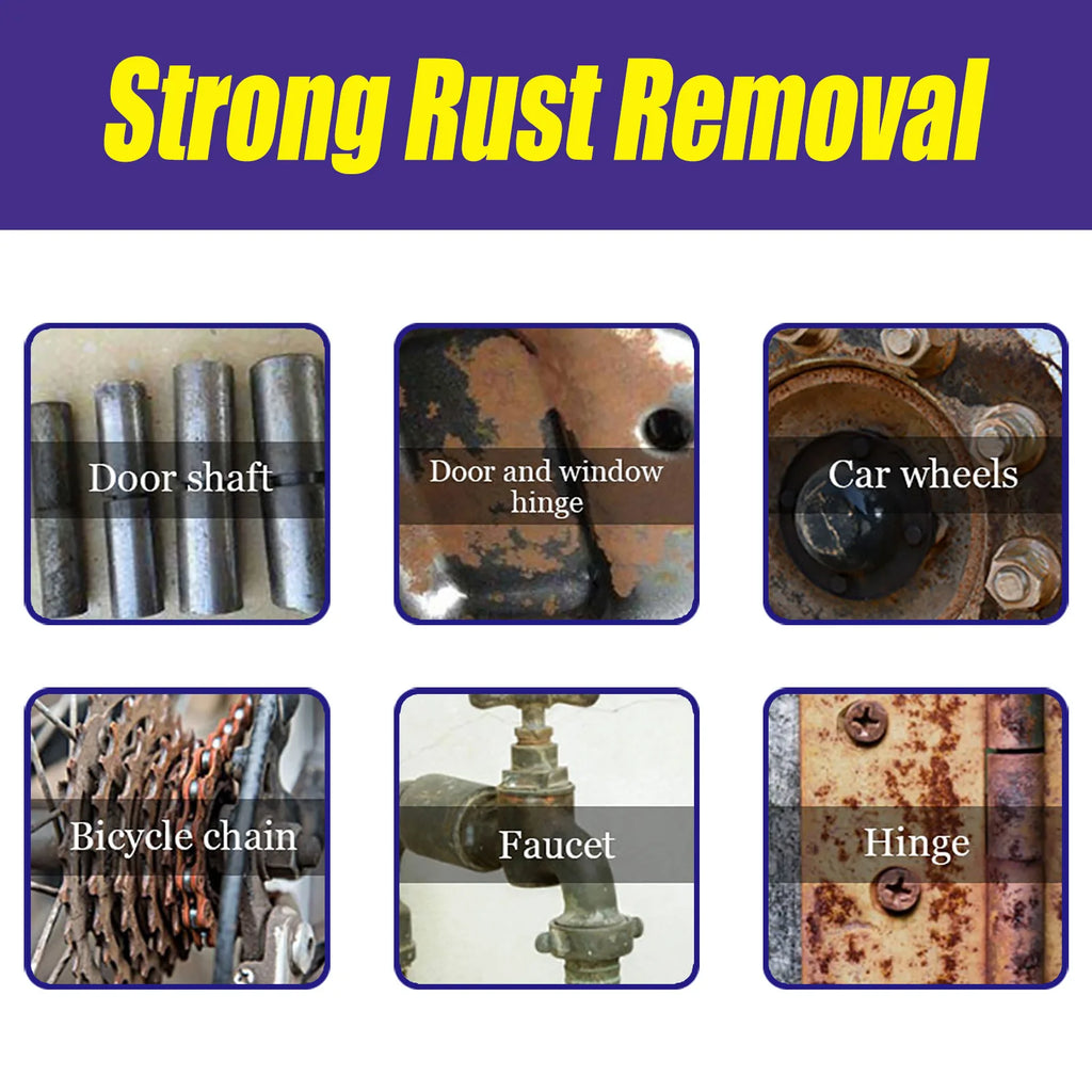Jaysuing 50ml Rust Remover Spray Metal Surface Polish Anti-Rust Paint Car Maintenance Iron Cleaning Rust Stain Remover Cleaner