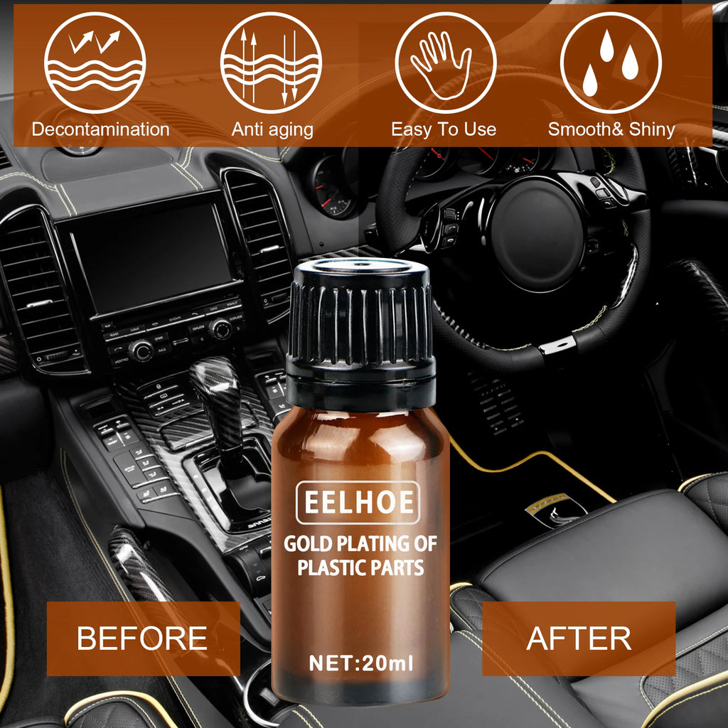 EELHOE Automotive Plastic Crystal Plating Solution Instrument Panel Interior Plastic Renovation Coating Glossing Maintenance