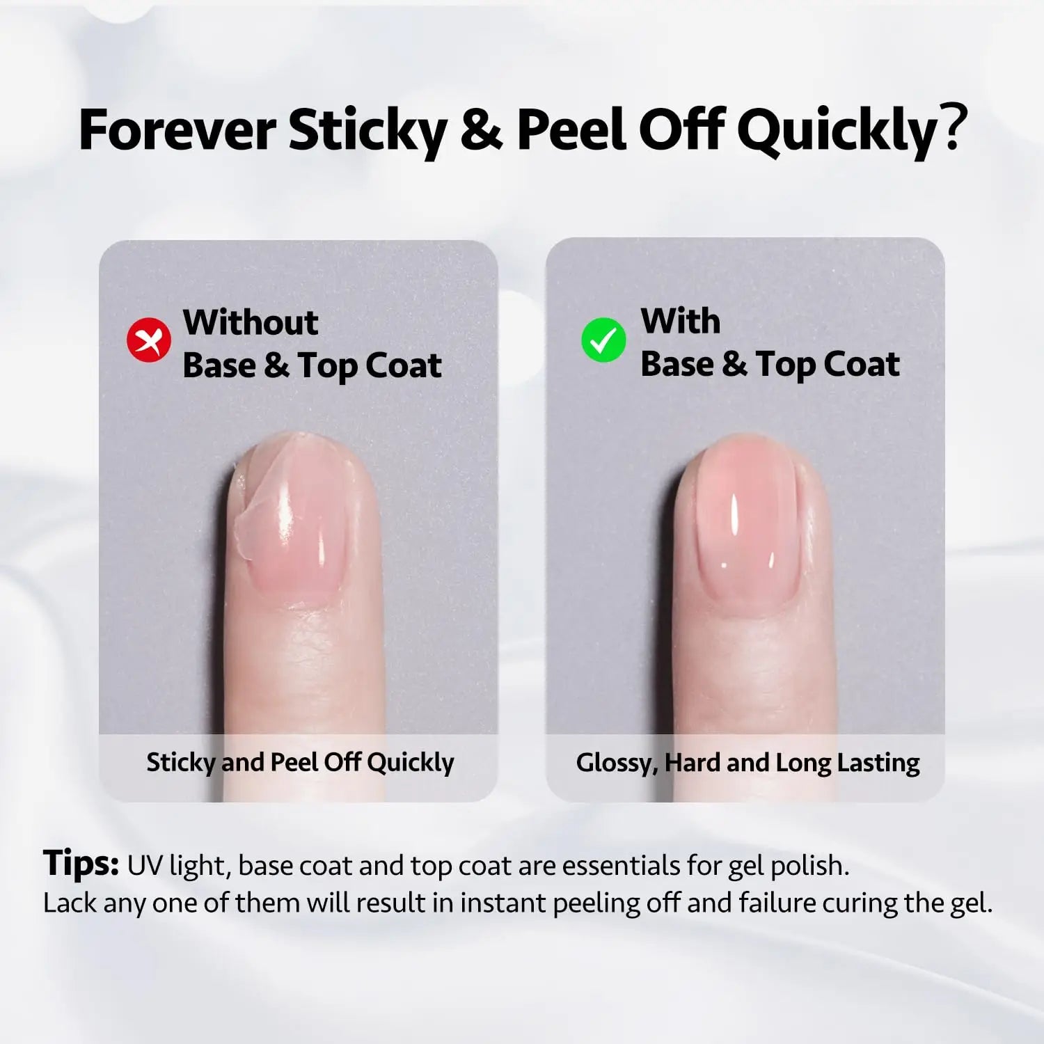 Builder Nail Gel, 7-in-One Clear Builder for Nails, LED Lamp Cured Rubber Base Gel Polish Coat Strengthener Thickening Extension
