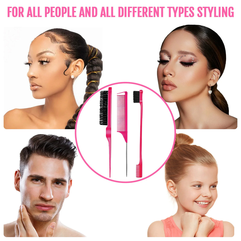 Edge Control Brush for Sleek Hairline and Smooth Edges Perfect for Flyaways and Styling Gel Application Edge Control Comb