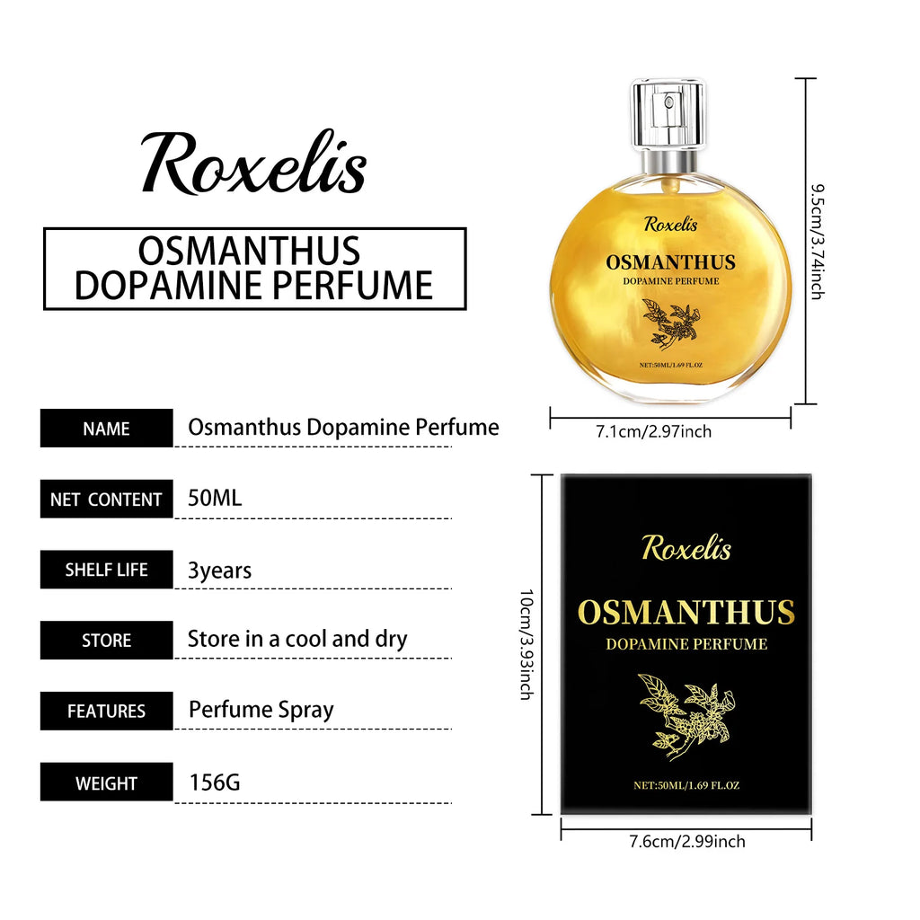 Roxelis Osmanthus Gold Plated Perfume Lasting Fragrance Natural Fresh Moisturizing Charm Lingering Fragrance Fine Perfume Spray