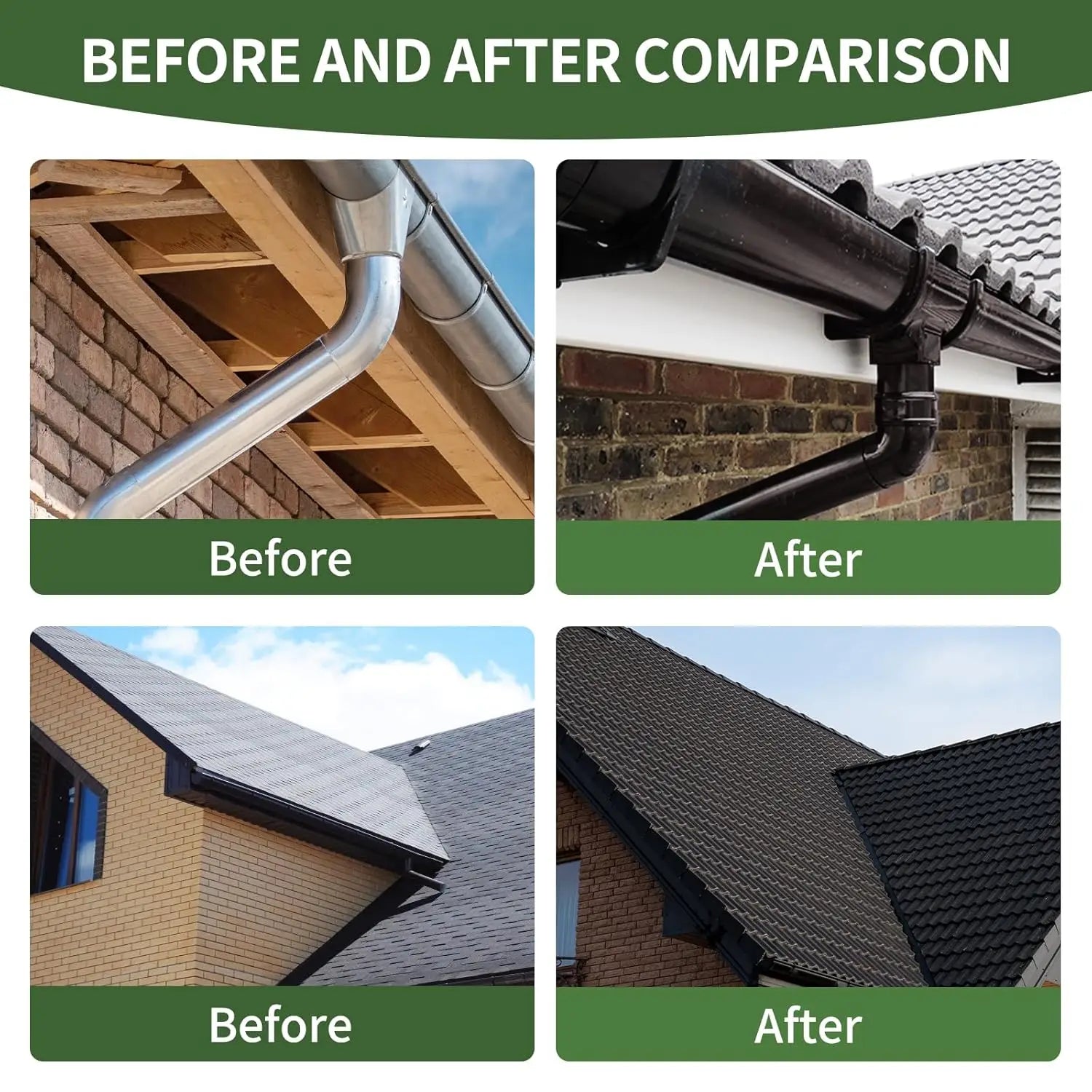 Liquid Rubber Waterproof Sealant-Roof Sealant Waterproof Black, 32 fl Oz Flexible