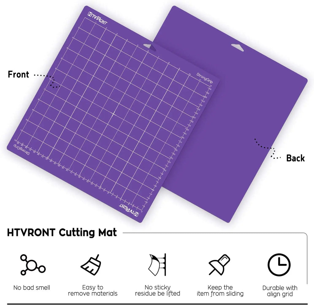 HTVRONT 6/3 Pack 12x12in Mixed Colors PVC Adhesive Cutting Mat Base Plate Tool Pad for Cricut Explore Air/Air2/Maker DIY Machine