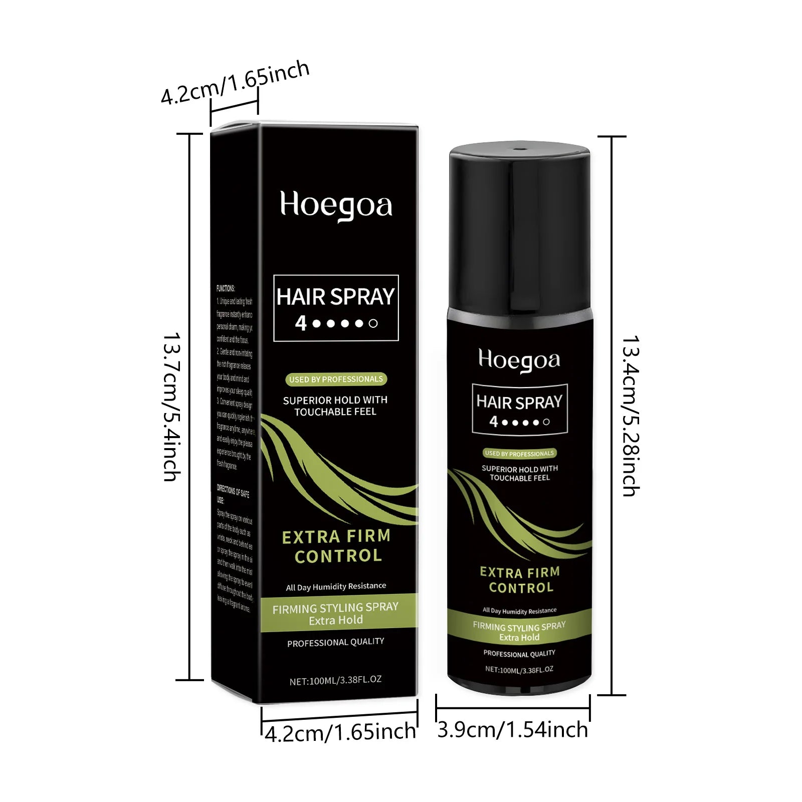 Hoegoa Hair Styling Spray Strong Hold Lasting Effect Nourishing Hair Roots Fresh Scent Increase Hair Luster Hair Styling Spray